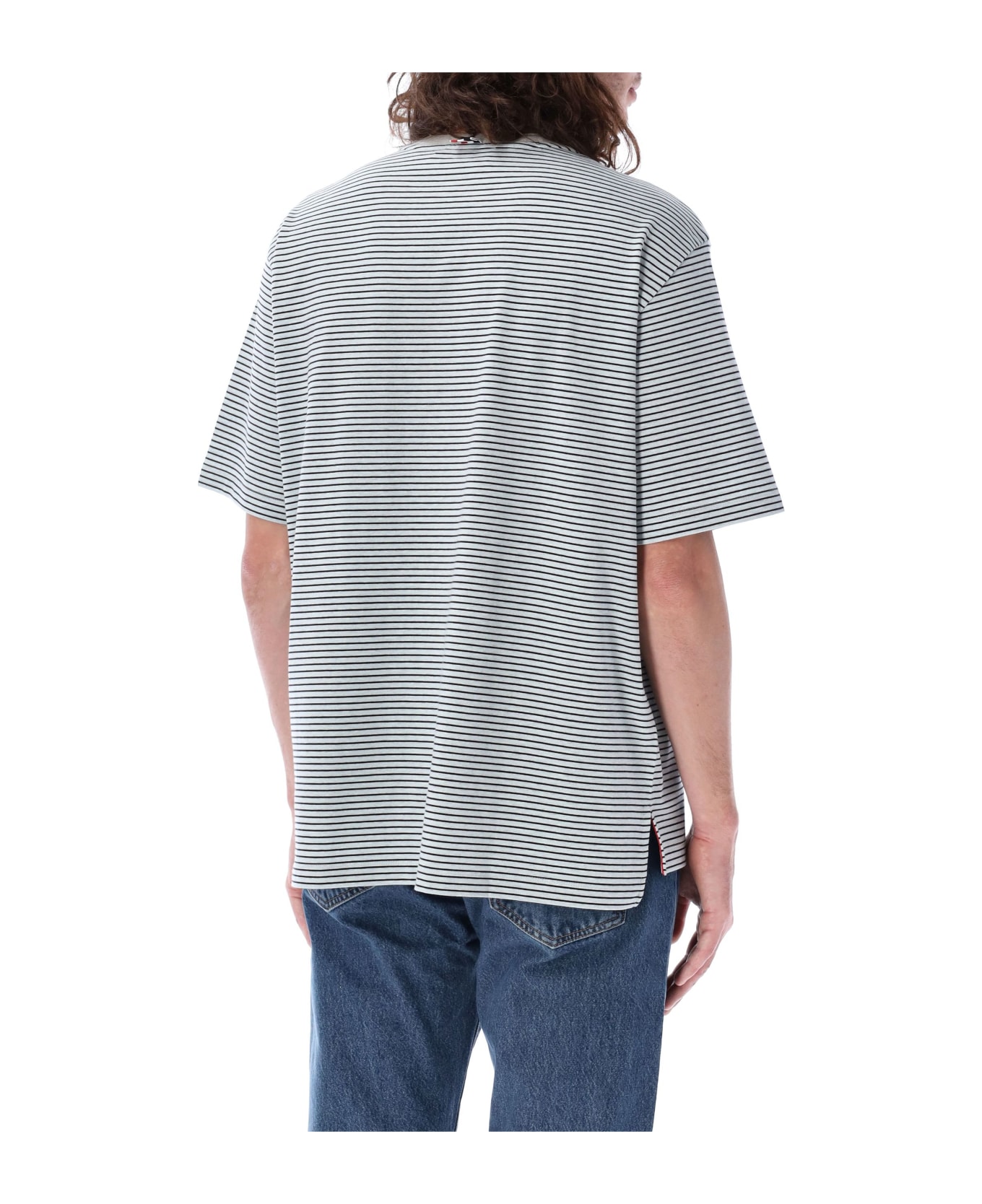 Thom Browne Oversized Short Sleeved Pocket T-shirt - MEDIUM BLUE シャツ