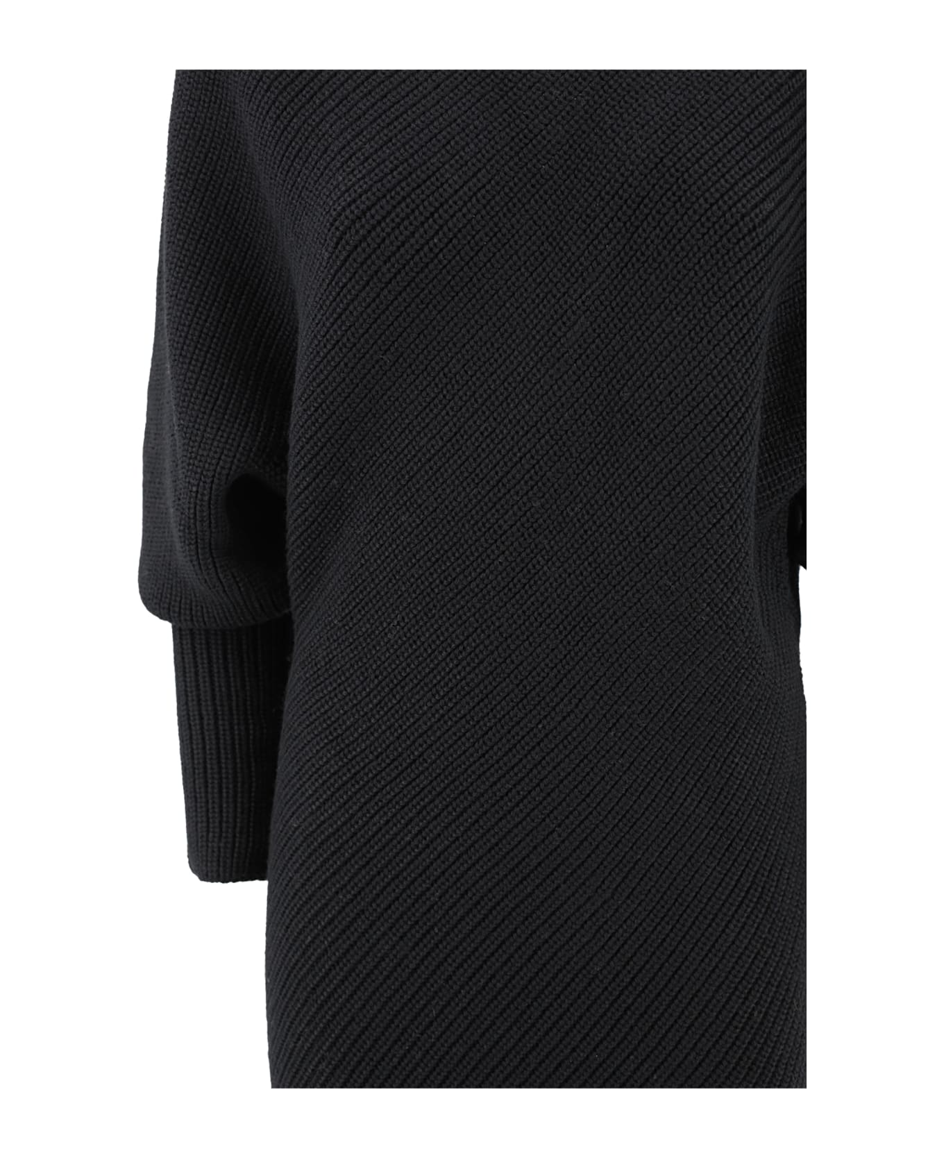 Philosophy di Lorenzo Serafini Chunky-knit Midi Dress - Black