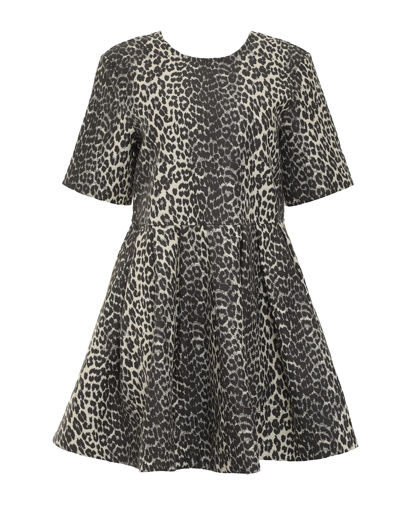 Ganni Leopard Mini Dress - Animalier