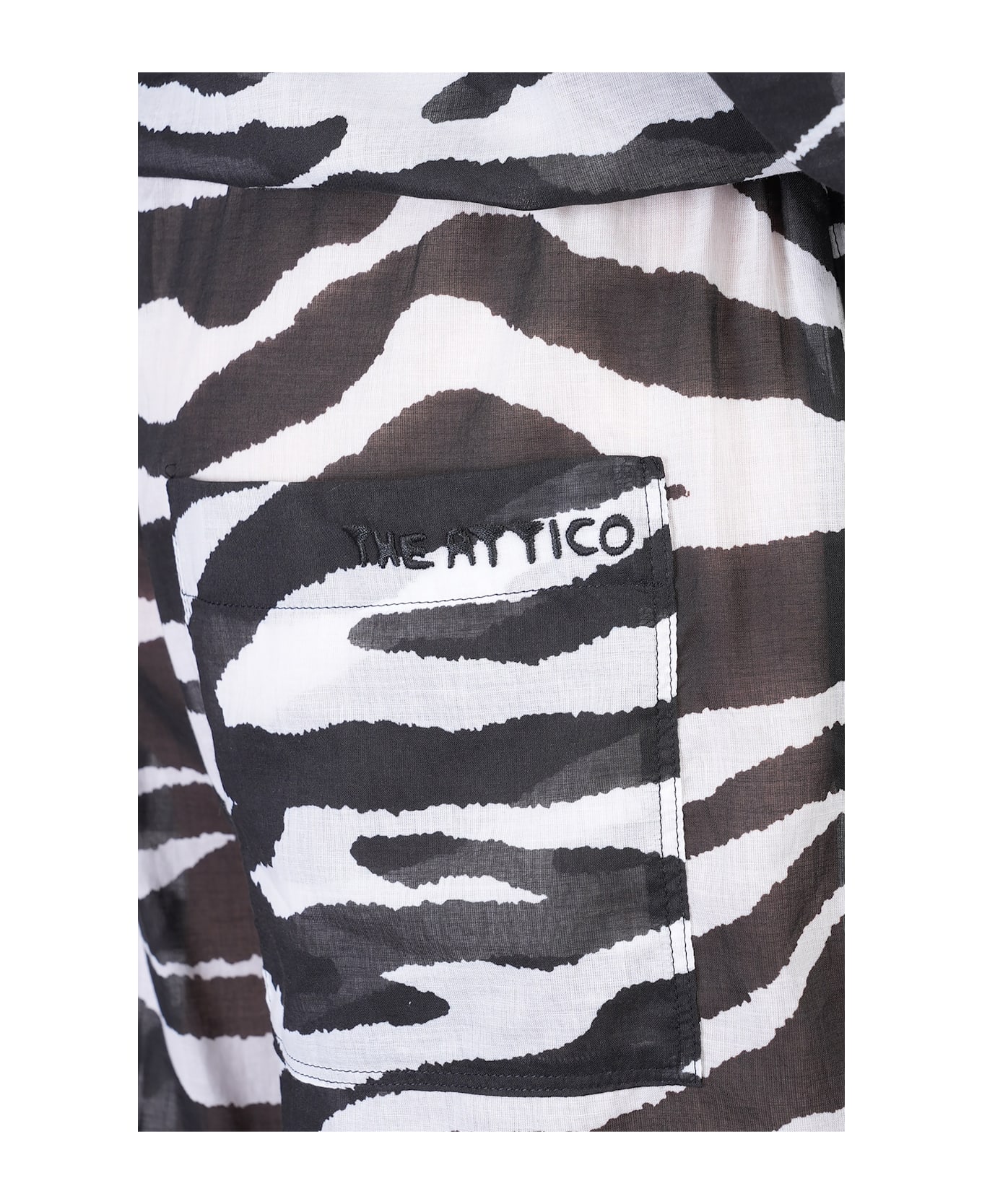 The Attico Pants In White Cotton - white