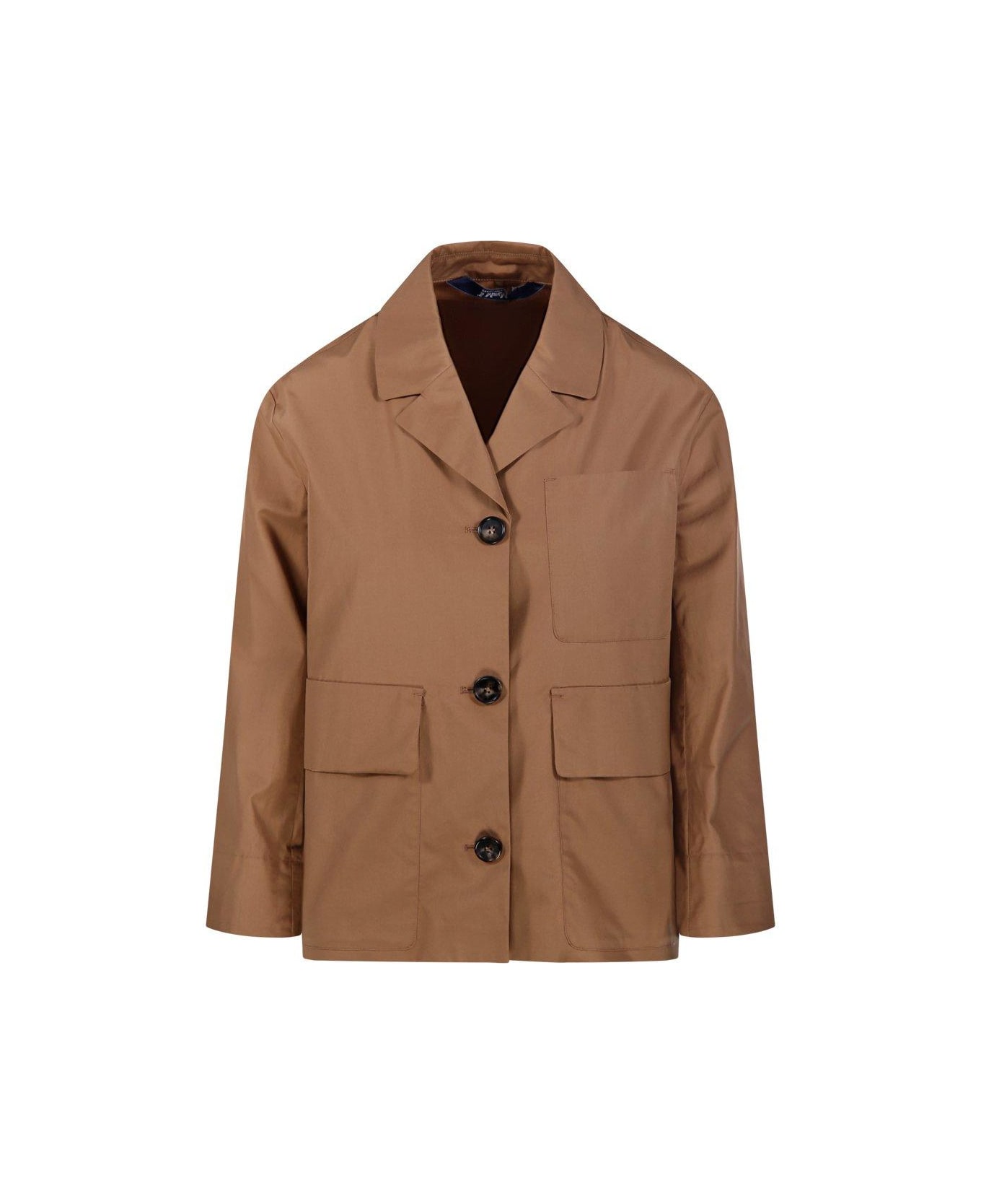 
S Max Mara Button-up Long-sleeved Shirt - BEIGE