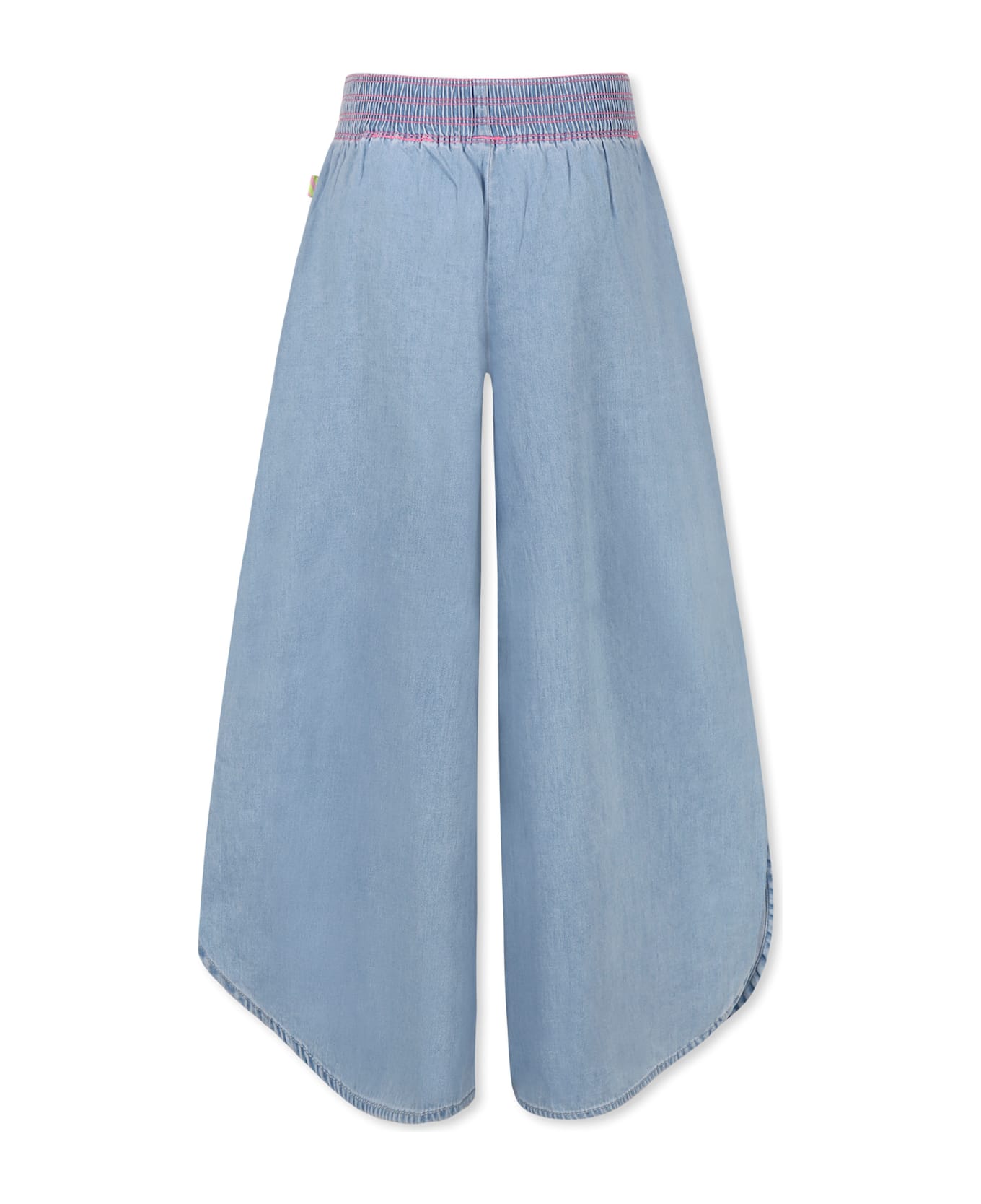 Billieblush Denim Jeans For Girl With Palm Tree - Denim