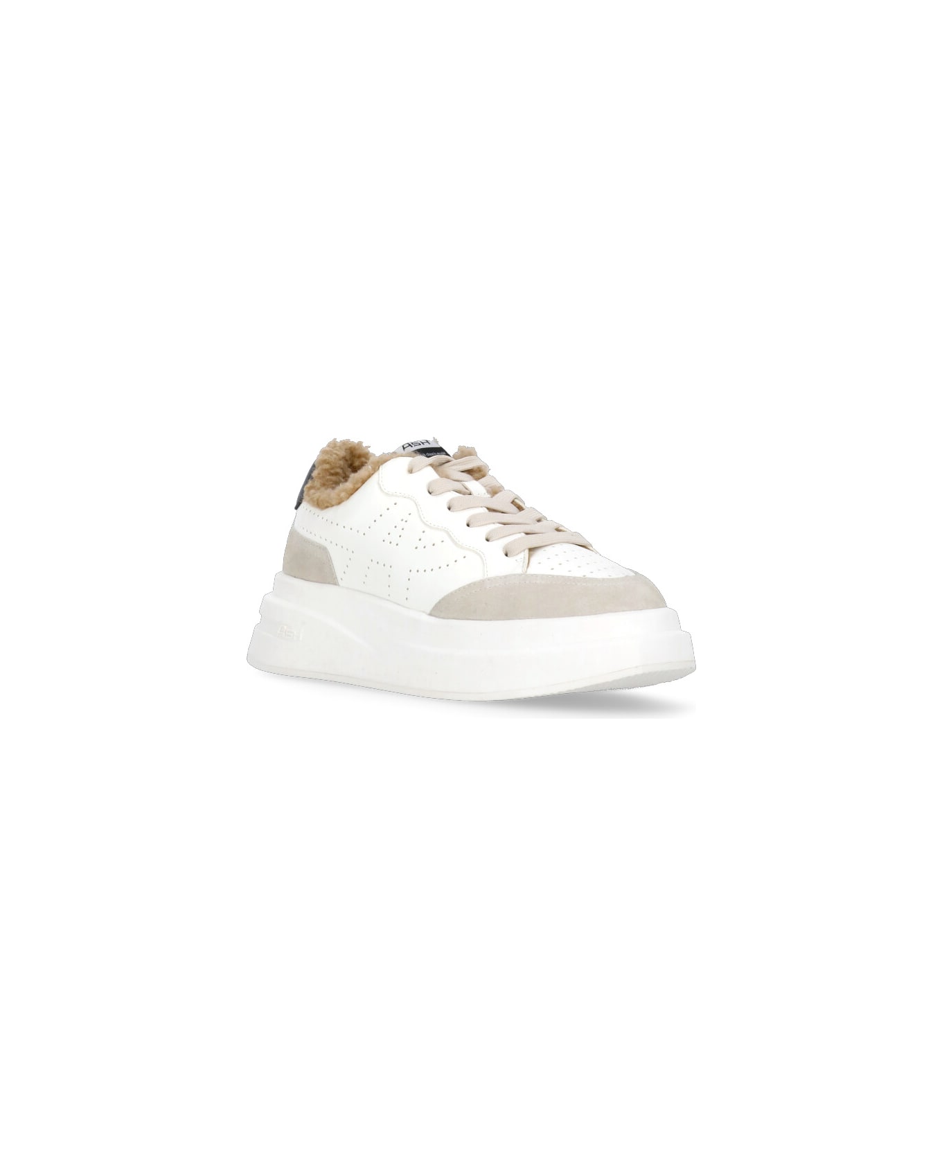 Ash Impuls Fur Sneakers - White