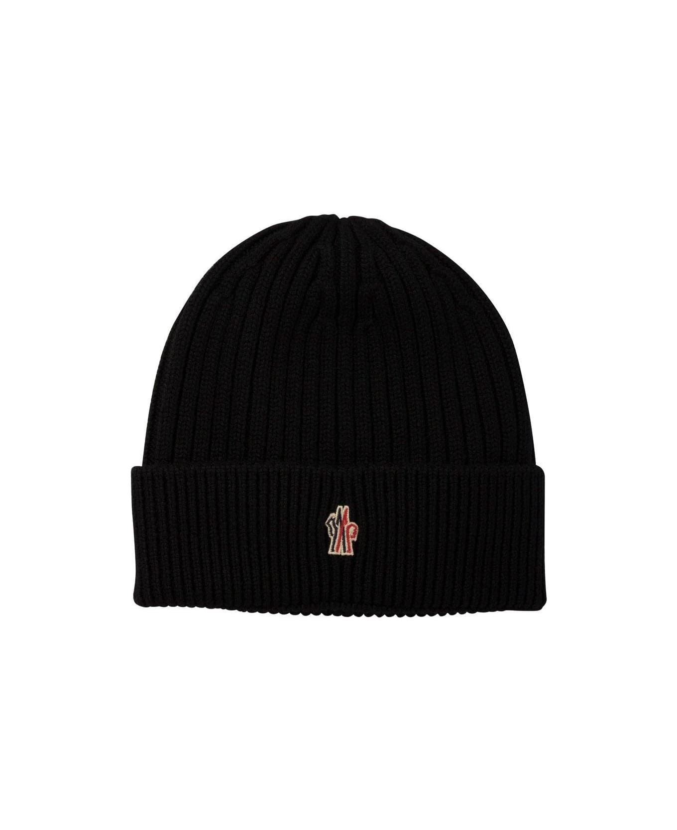 Moncler Grenoble Logo Embroidered Knit Beanie