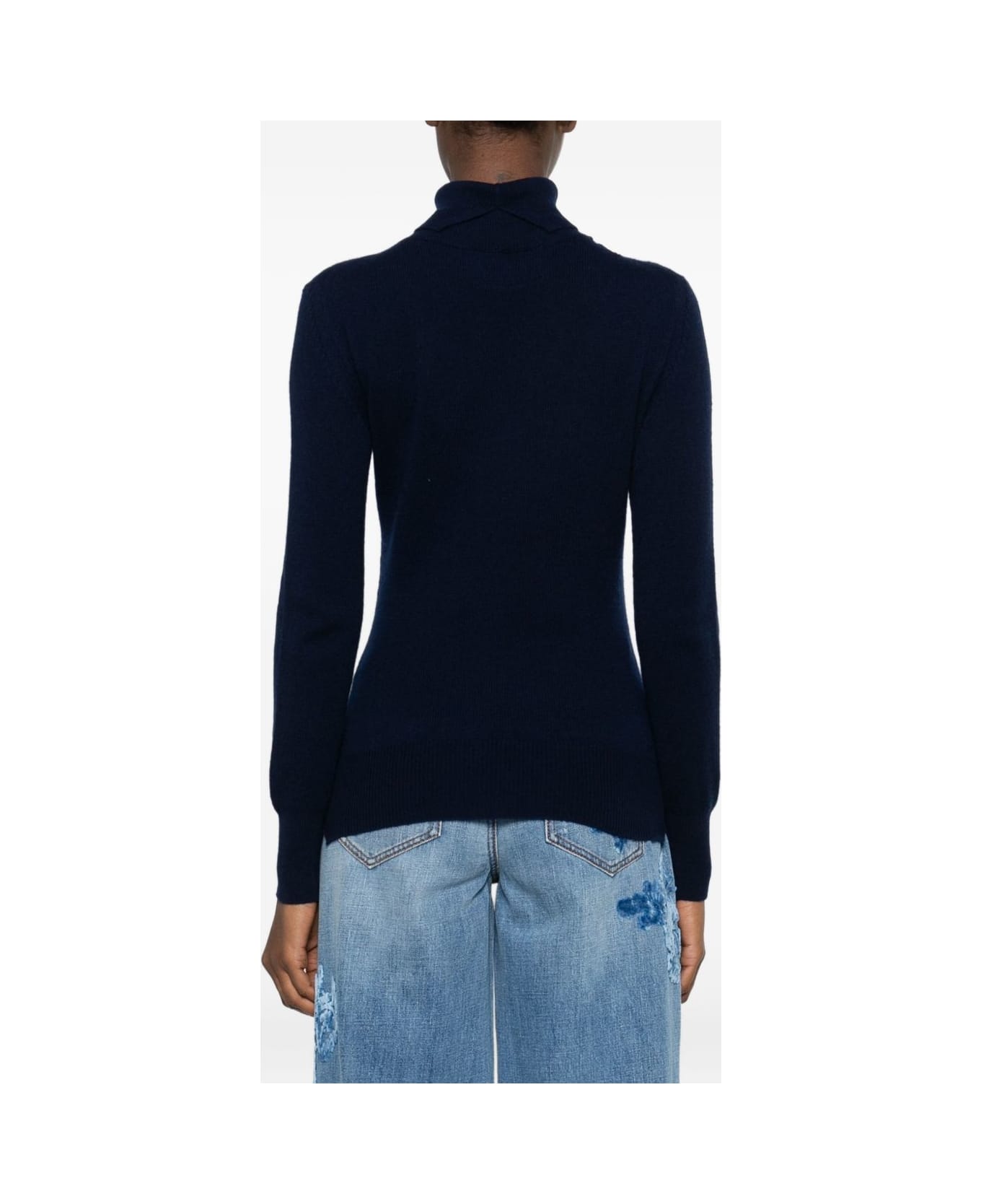 Ermanno Scervino Cashmere Turtle-neck Jumper - Blue