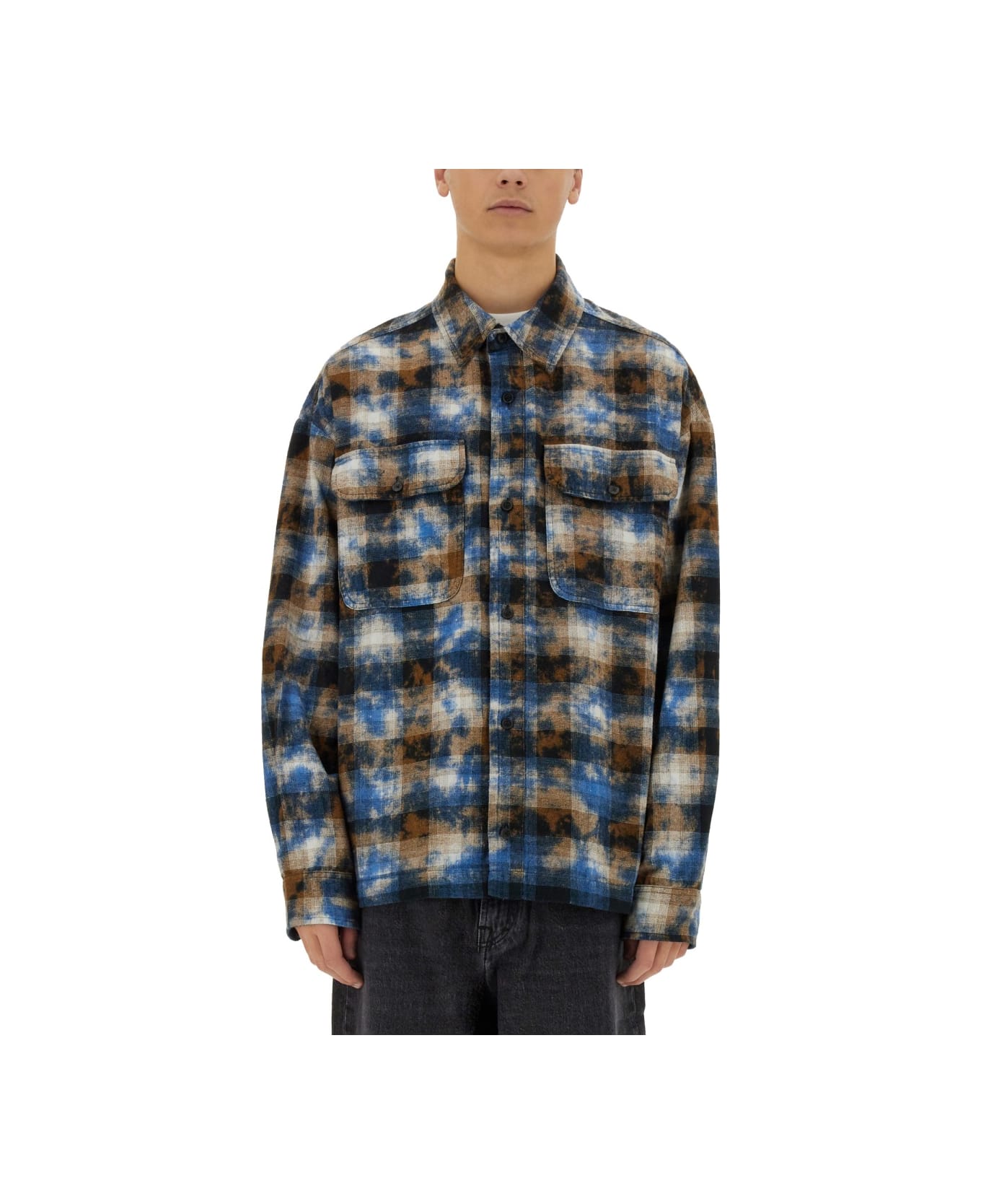Palm Angels Plaid Shirt - MULTICOLOUR