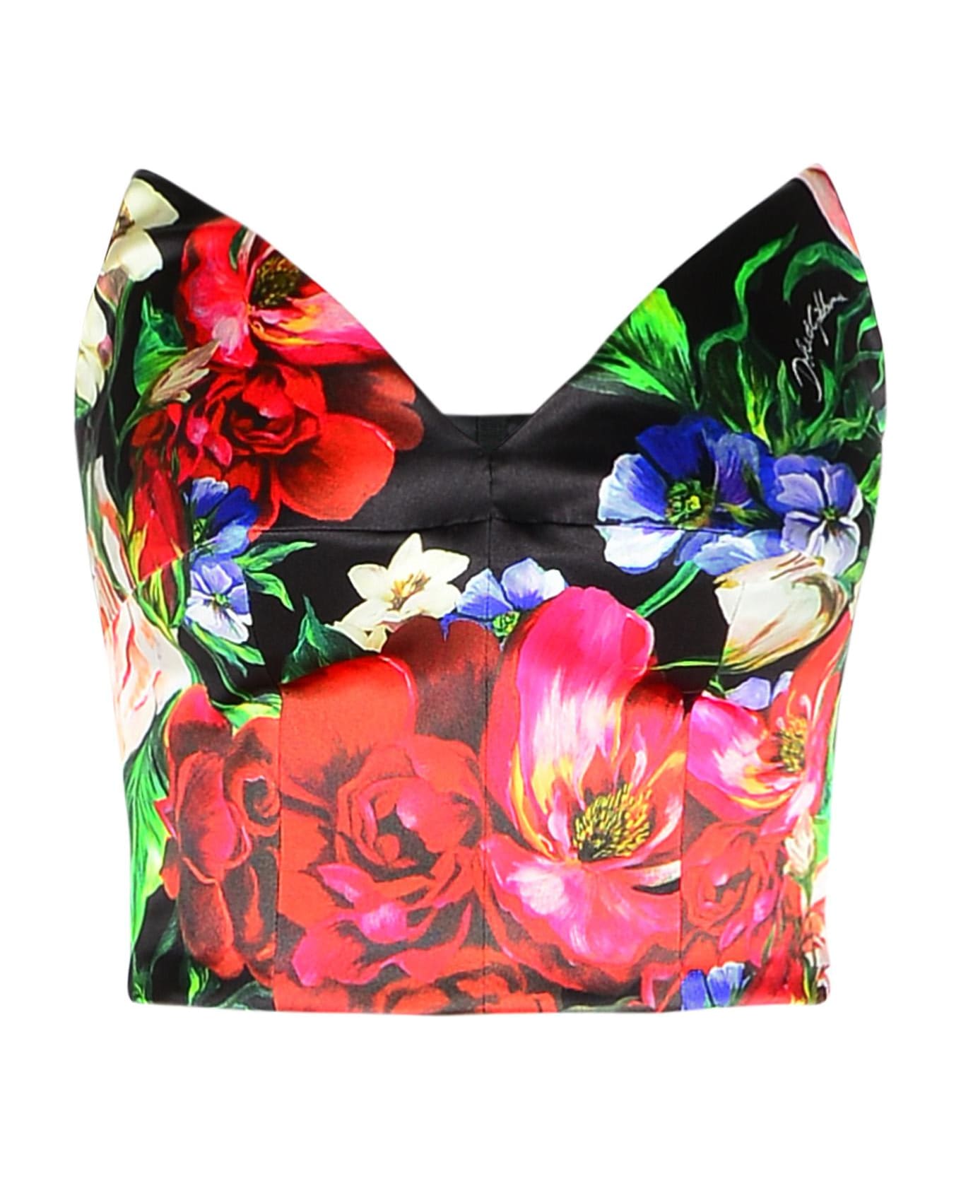 Dolce 
Gabbana Multicolor Viscose Top - Multicolor