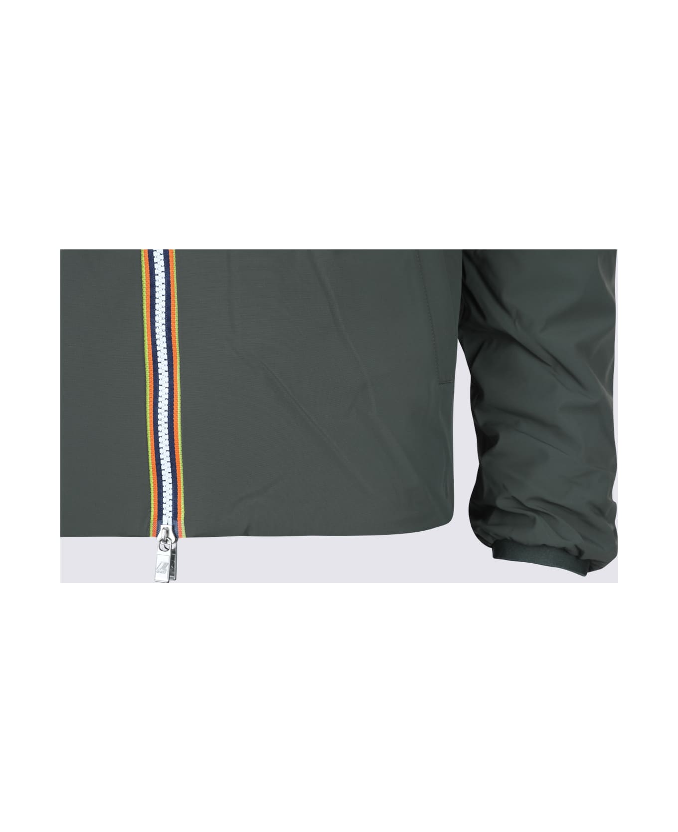 K-Way Green Jack St Warm Double Casual Jacket - GREEN BLACKISH-GREEN OAK