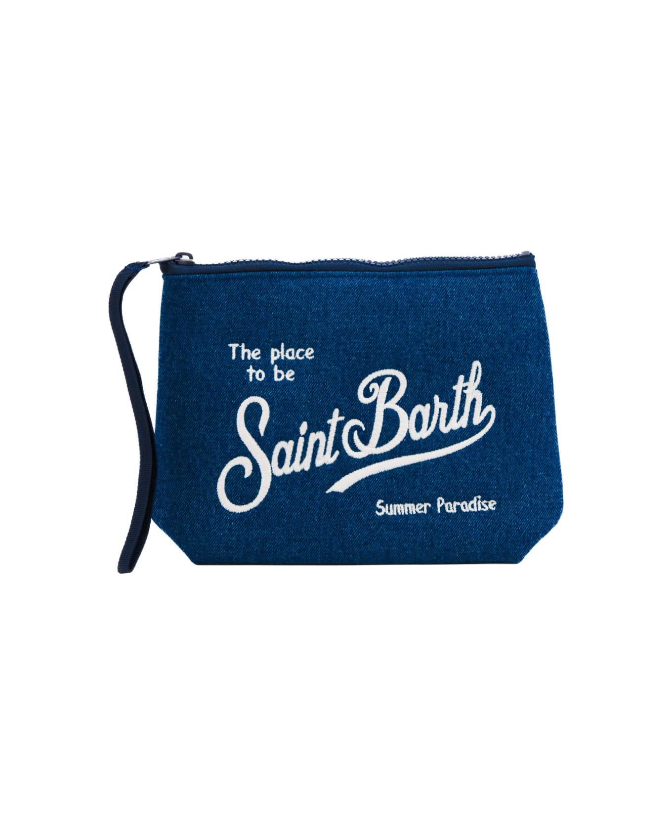 MC2 Saint Barth Aline Denim Clutch Bag In Scuba - Denim