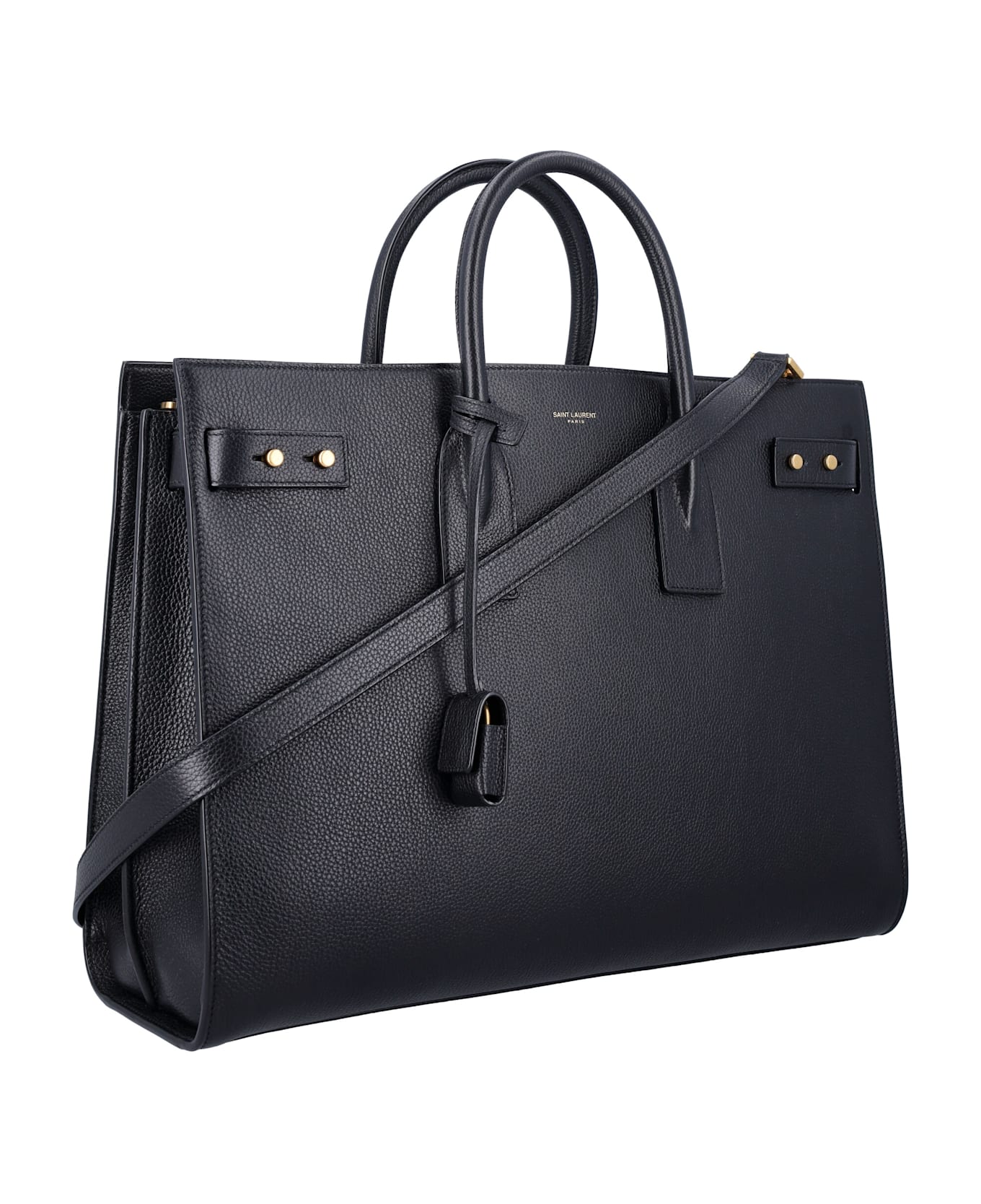 Saint Laurent Sac De Jour Thin Large - BLACK