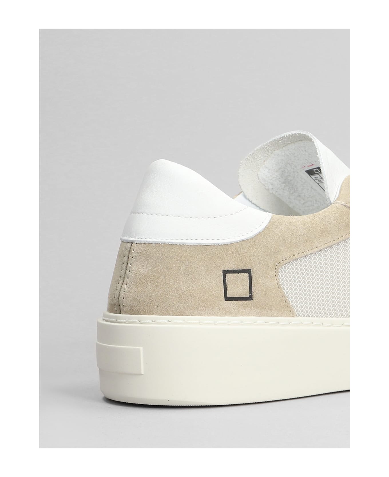 D.A.T.E. Levante Dragon Sneakers In Beige Suede And Fabric - beige スニーカー