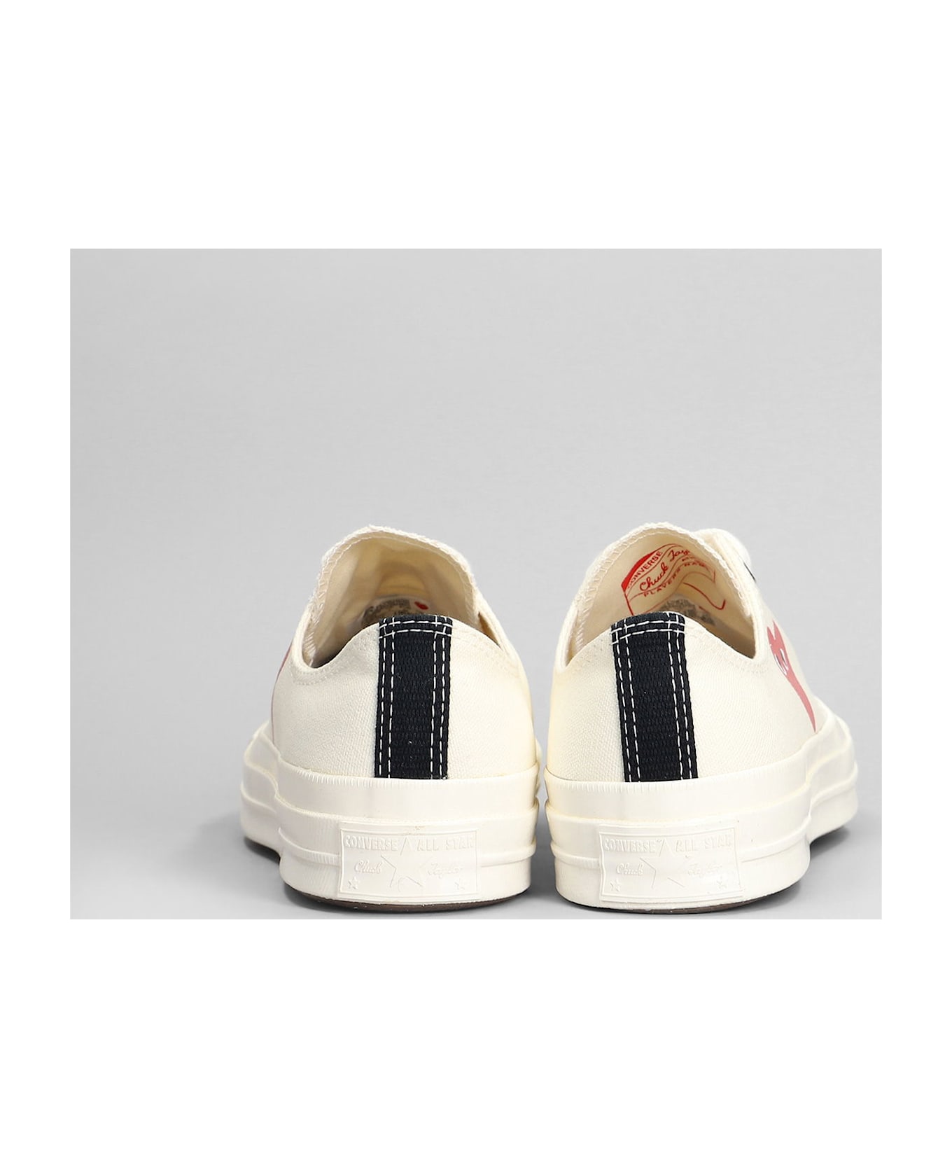 Comme des Garçons Play Chuck 70 Cdg Low Sneakers In Beige Cotton - beige