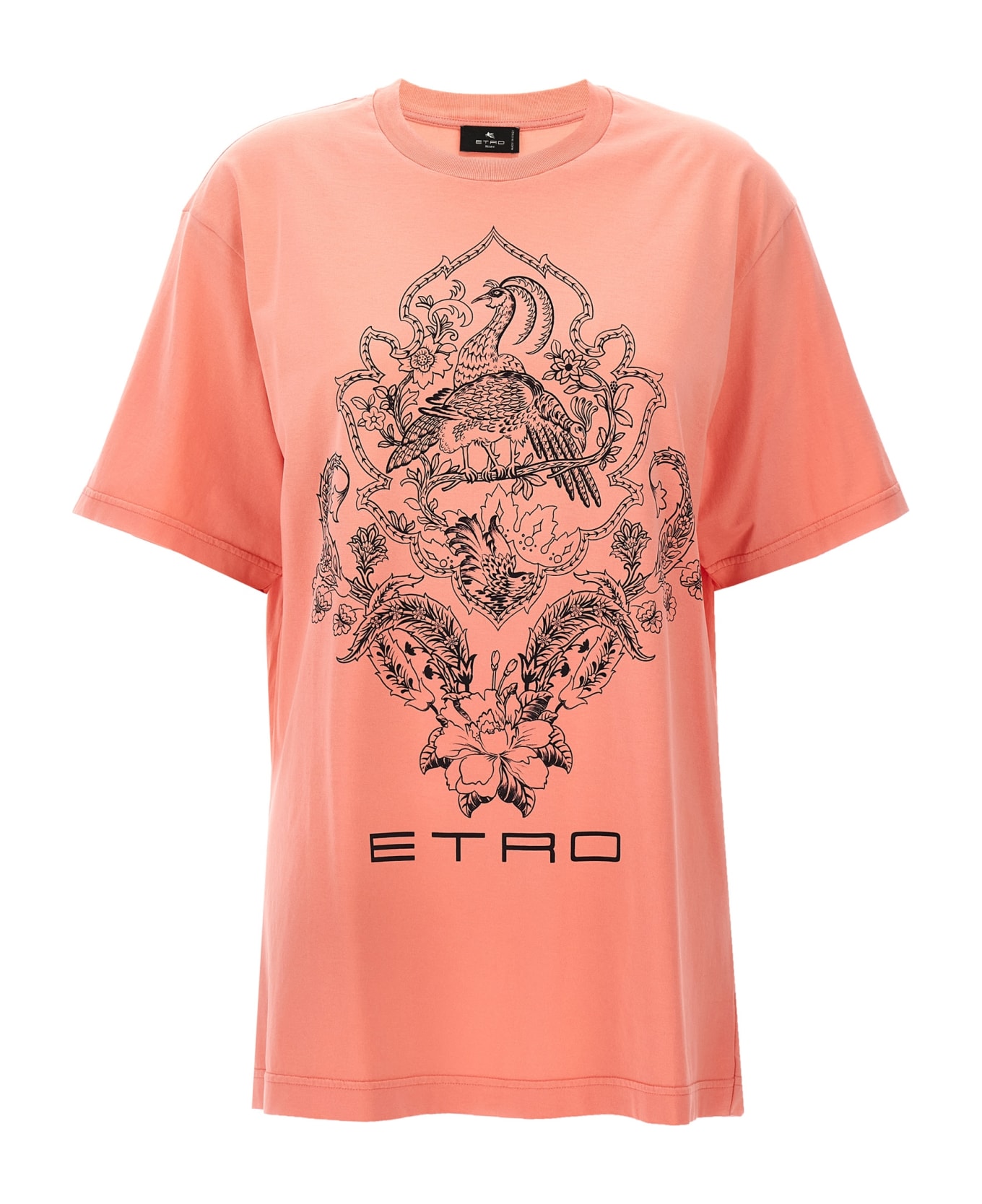 Etro Logo Print T-shirt - Pink