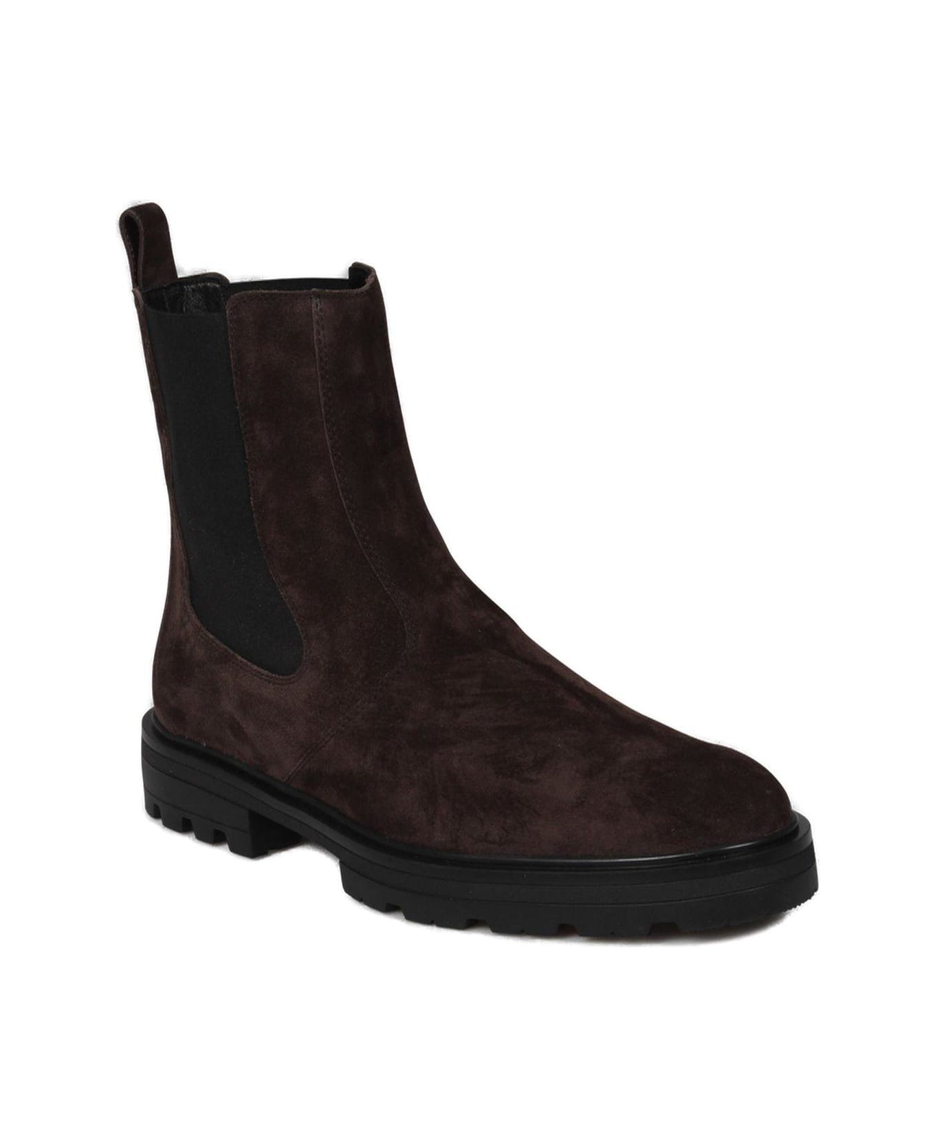 Hogan H673 Round-toe Chelsea Boots - Brown ブーツ