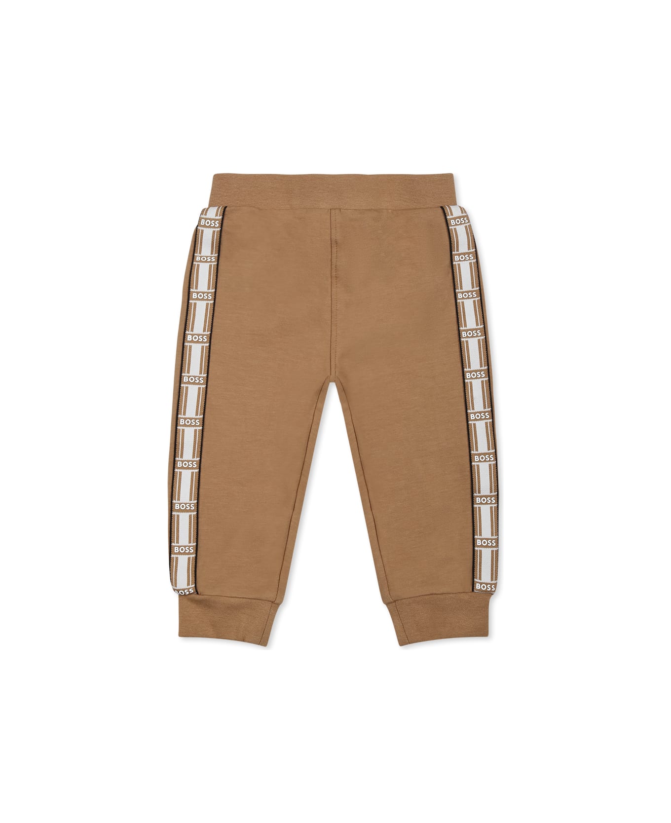 Hugo Boss Brown Suit For Baby Boy With Logo - Brown