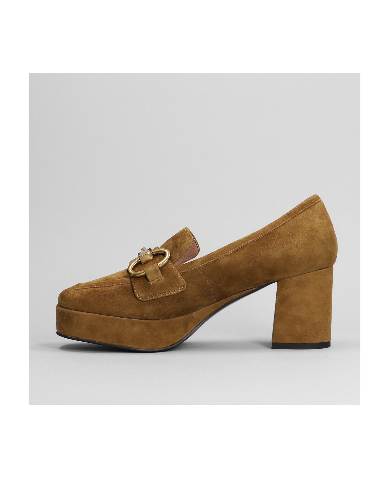 Bibi Lou Pumps In Leather Color Suede - leather color