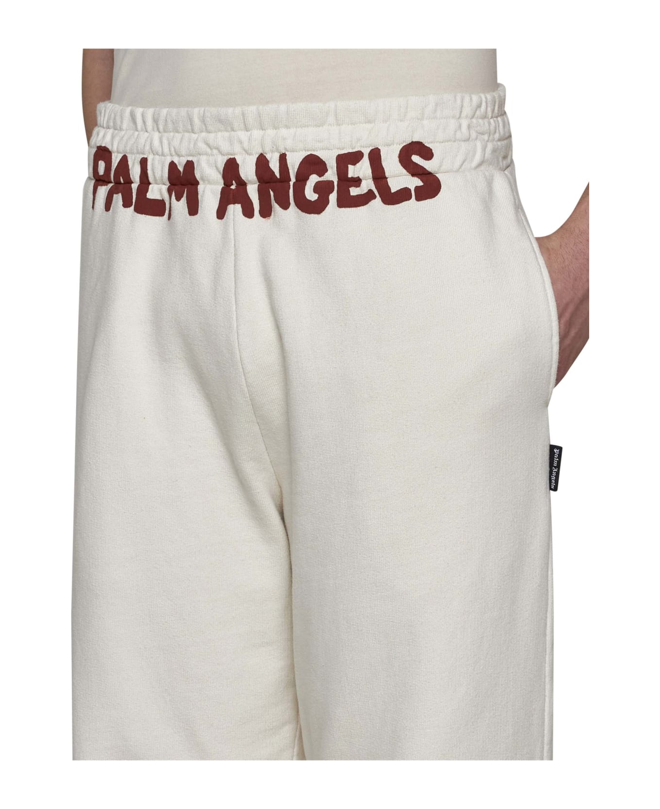 Palm Angels Pants - Off white red
