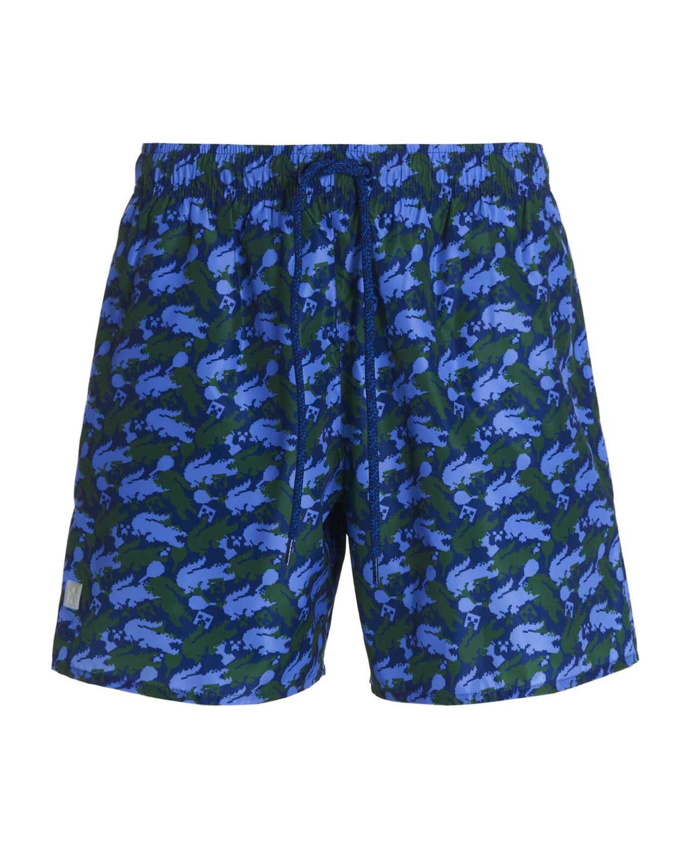 Lacoste Minecraft Capsule Beach Shorts - Blue