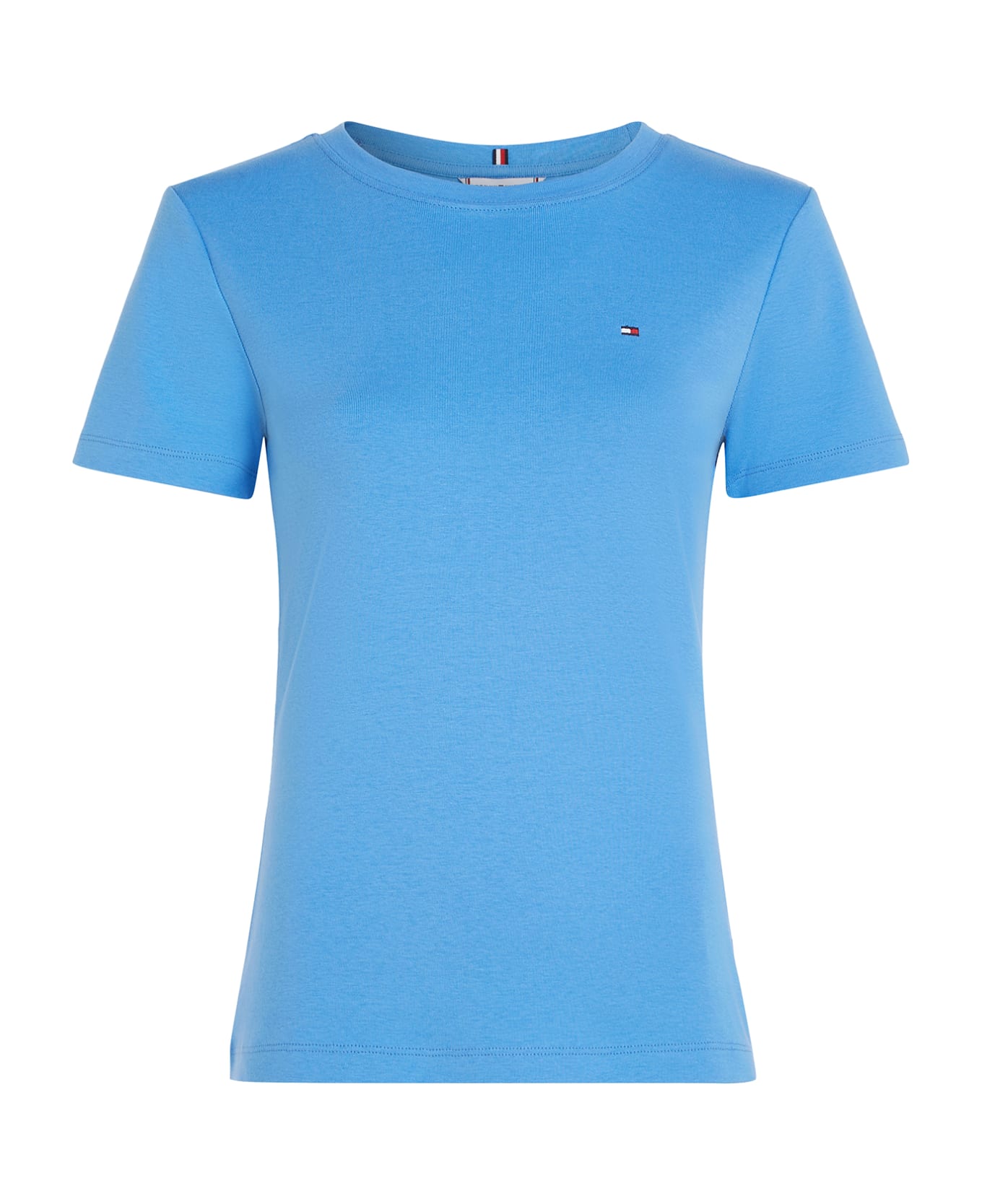 Tommy Hilfiger Light Blue T-shirt With Mini Logo - BLUE SPELL