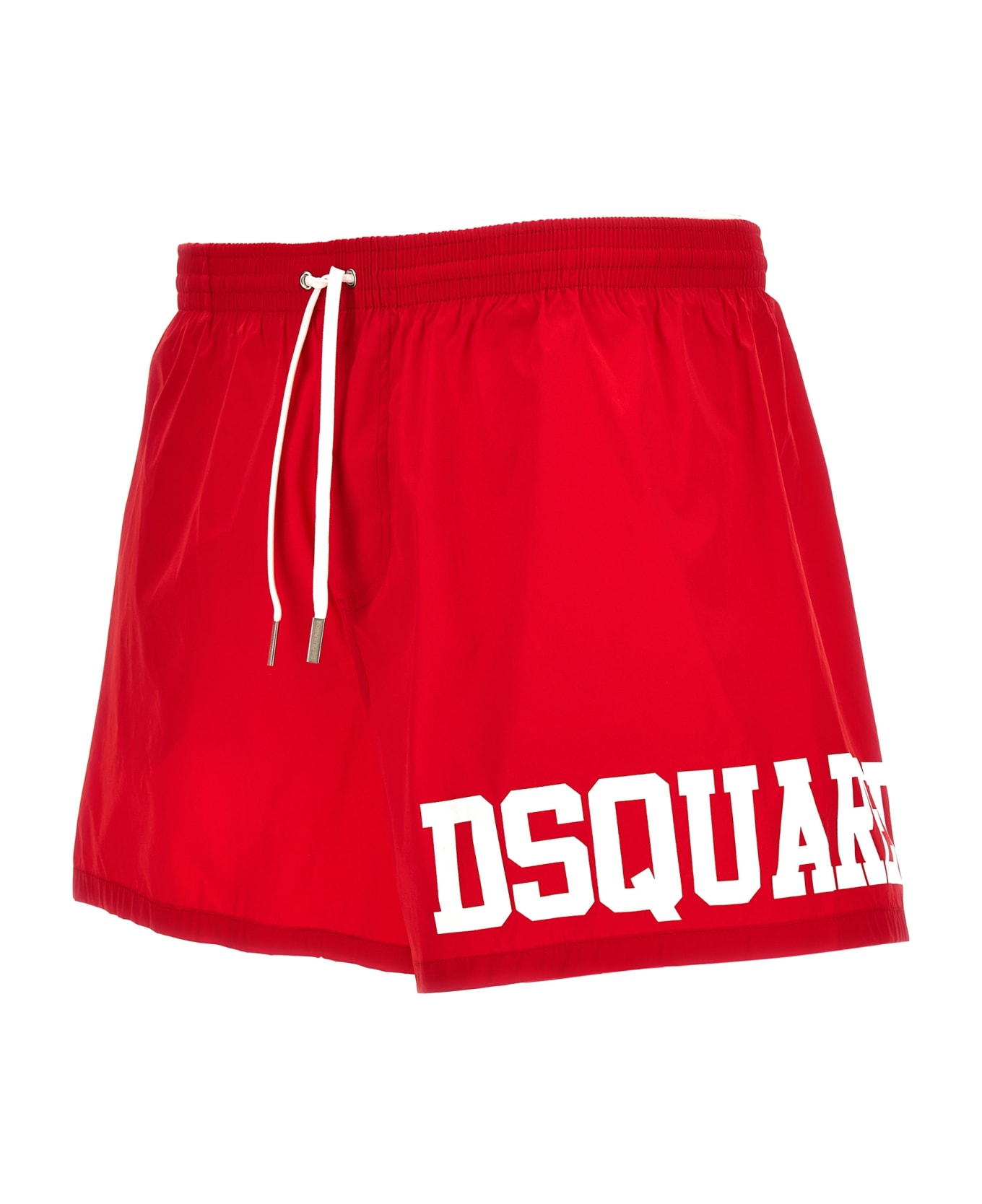 Dsquared2 Midi Boxer Shorts - Red 水着