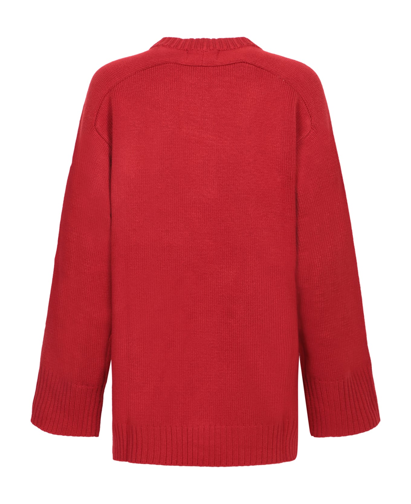 Loulou Studio Safi Wool-cashmere Sweater In Bordeaux - Bordeaux