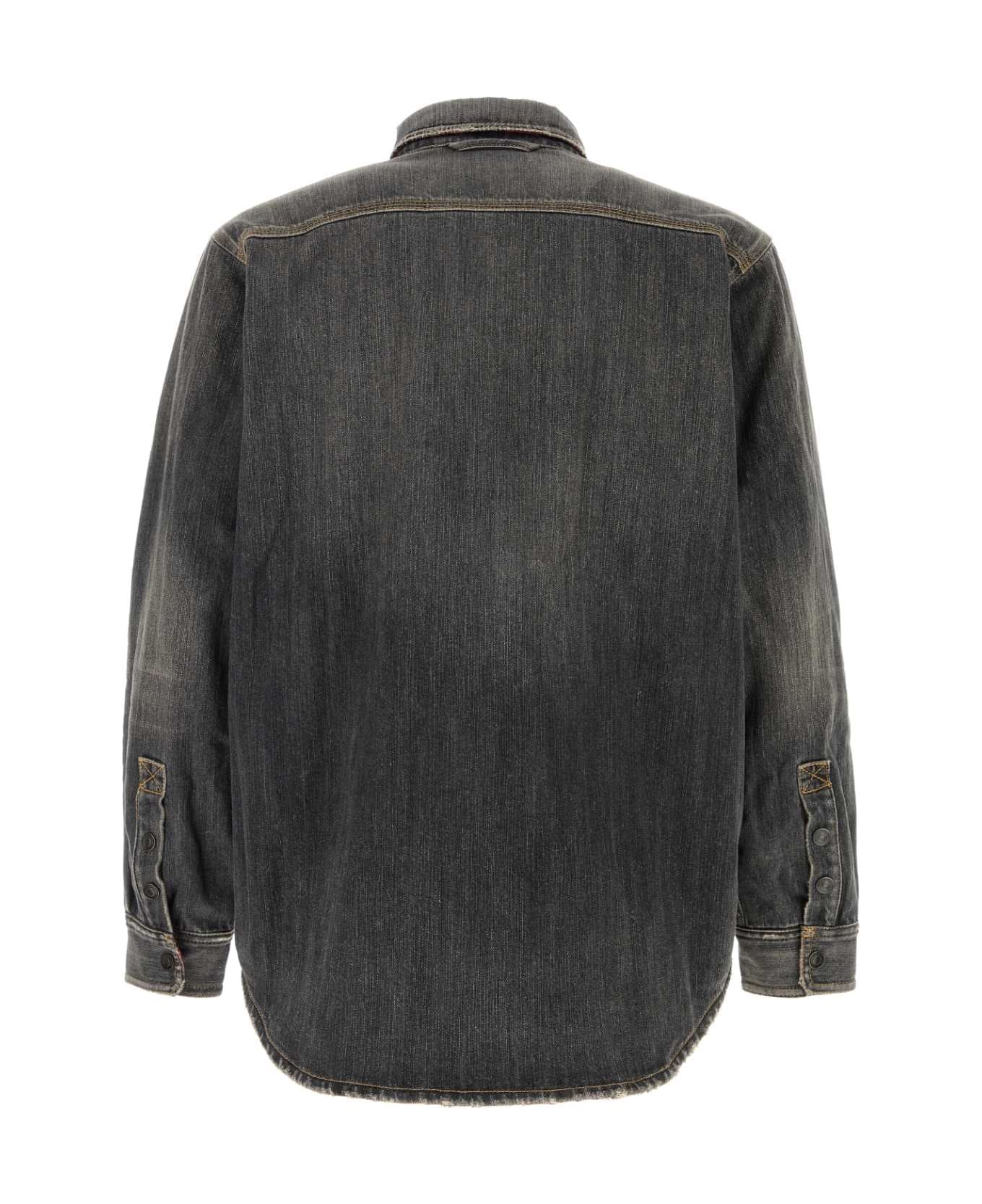 Balenciaga Demin Jacket - DARK GREY