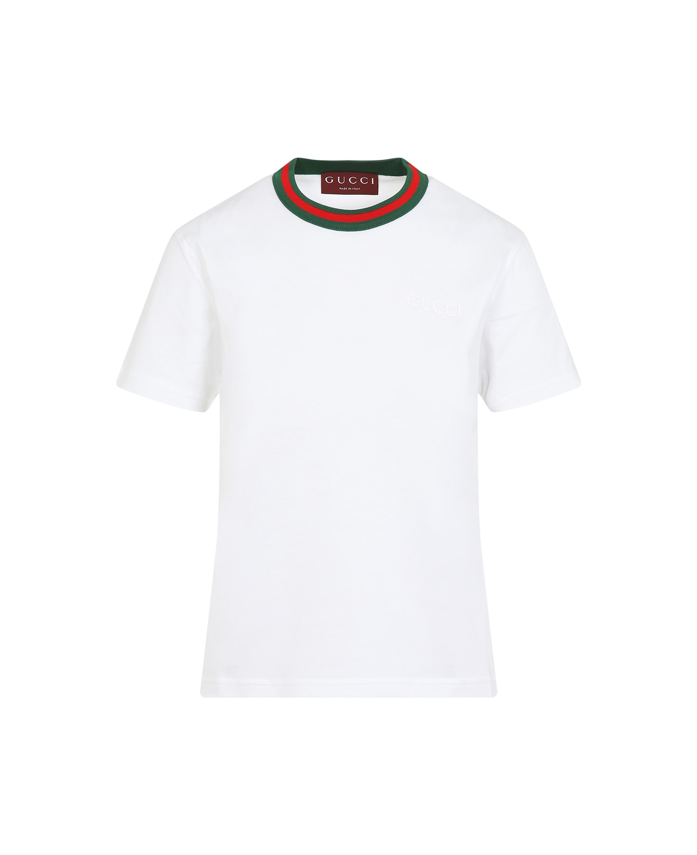 Gucci Web Detail T-shirt - White Mix