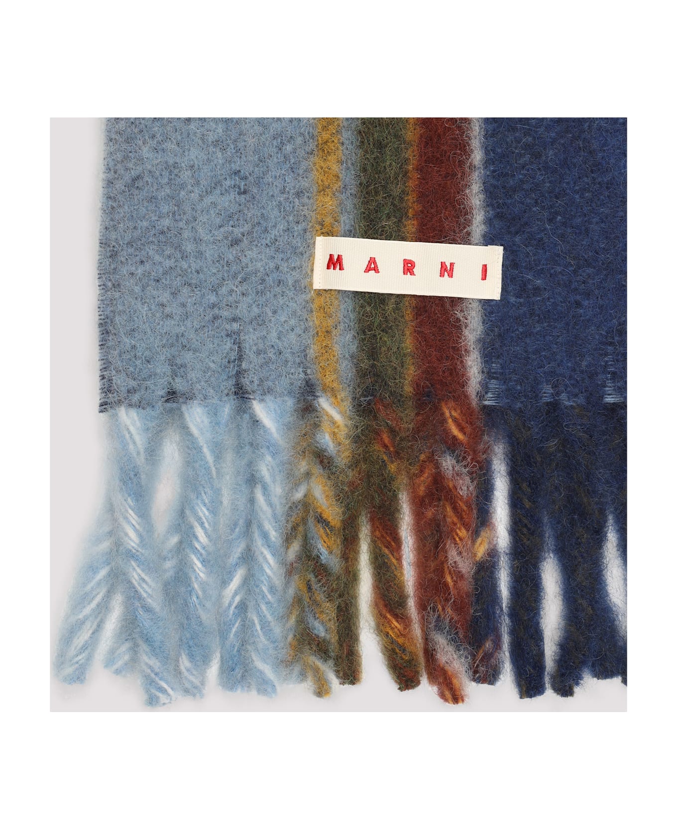 Marni Wool Scarf - Iris Blue