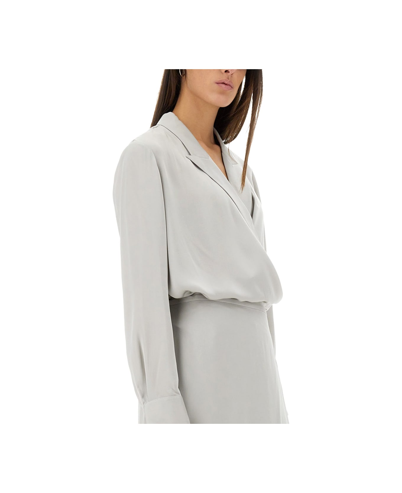 Theory Silk Shirt - Argento