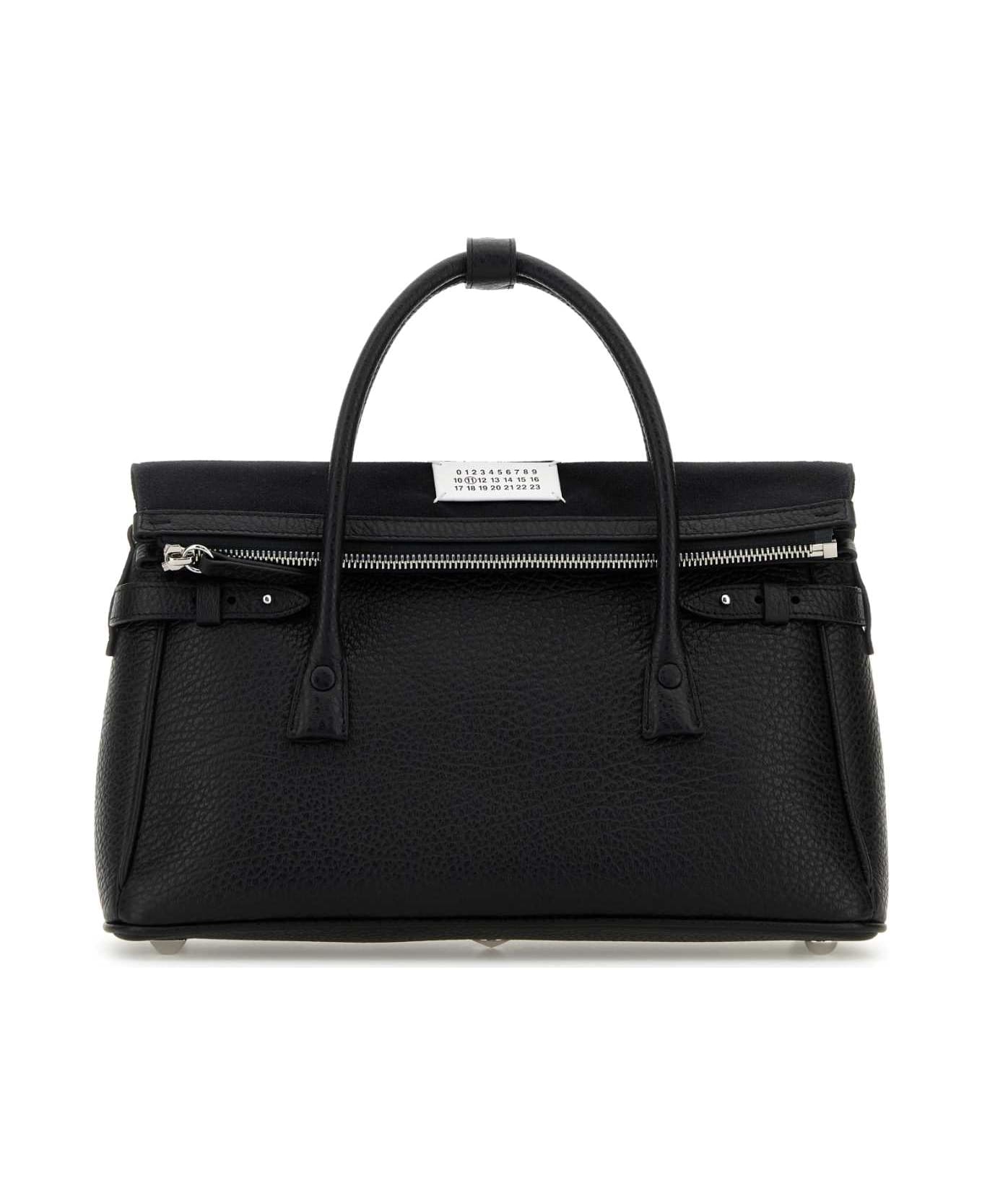 Maison Margiela Black Leather 5ac East West Handbag - BLACK