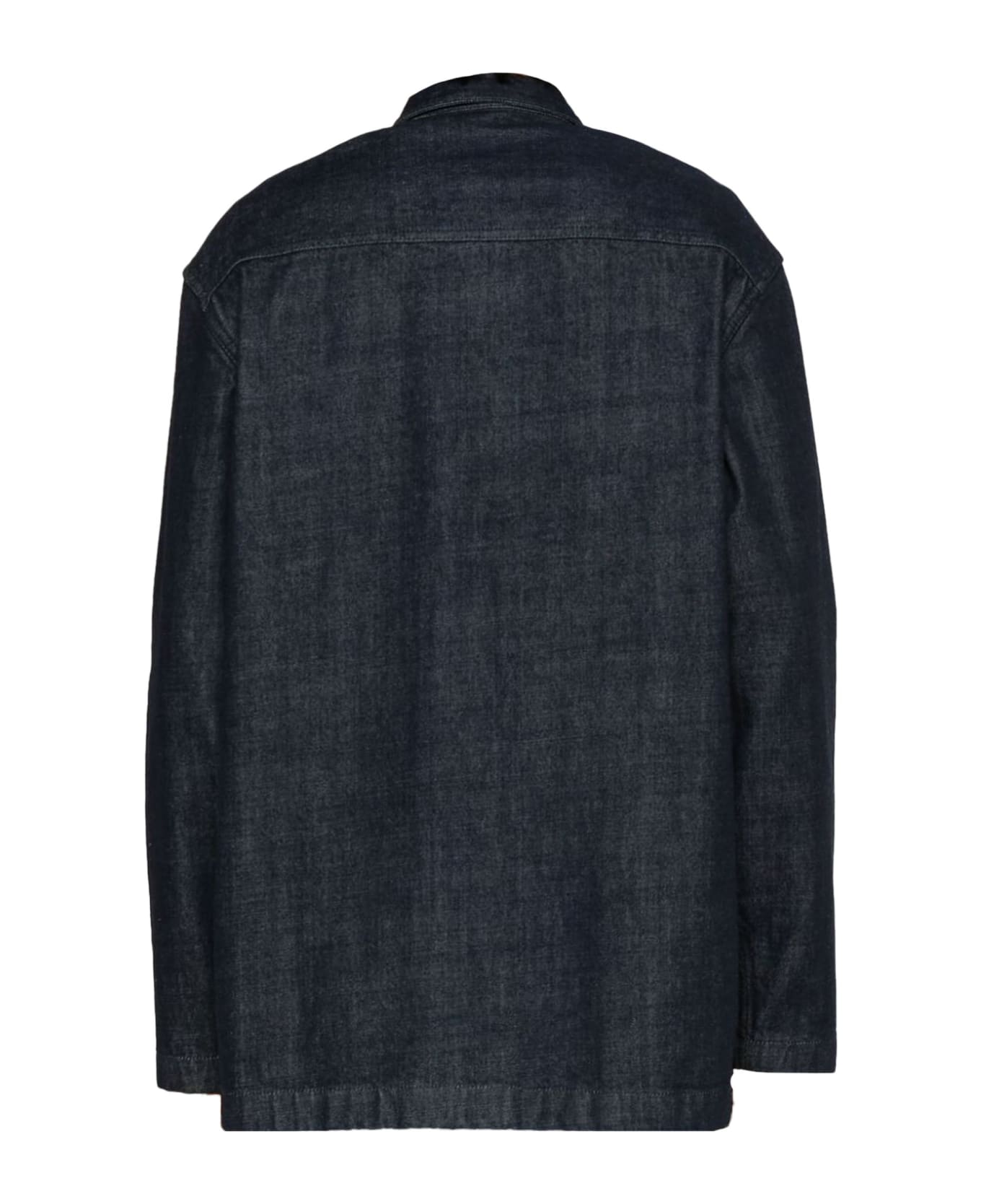 Jil Sander Midnight Blue Cotton Denim Shirt - Blue