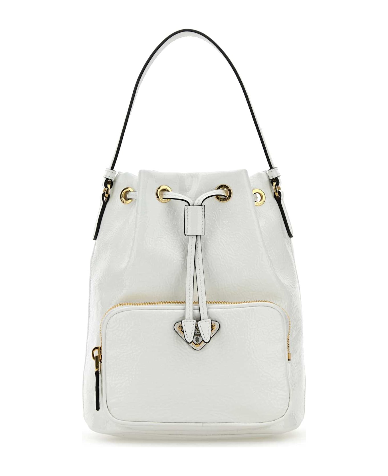 Prada White Naplak Duet Bucket Bag - BIANCO N