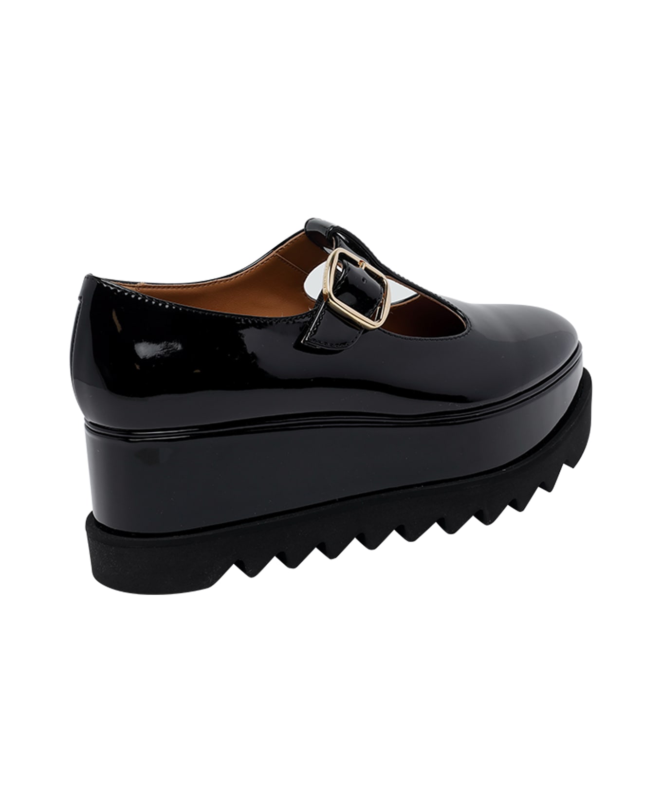 Stella McCartney Mary Jane Elyse Wedge Shoes - Black
