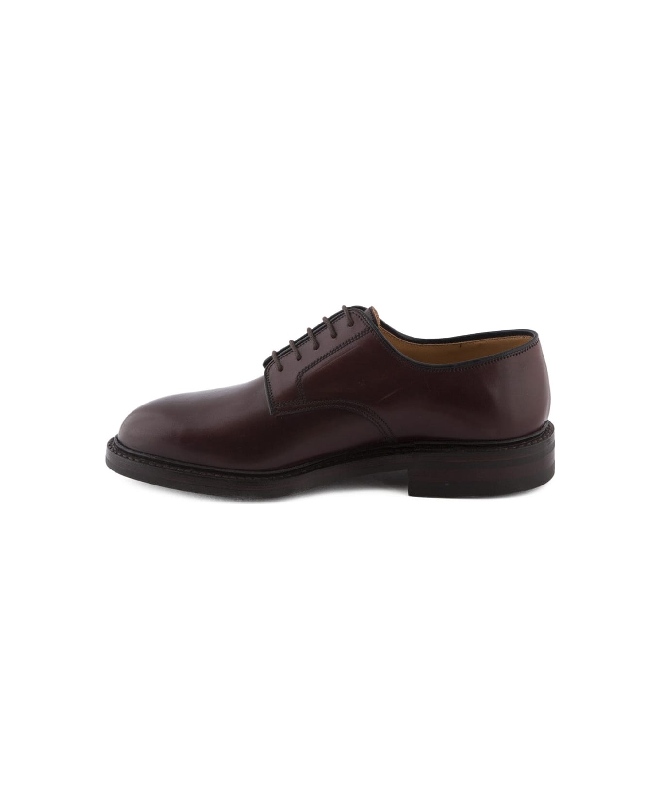 Crockett & Jones Lace-up Shoe Grasmere In Cordovan Burgundy Leather - burgundy ローファー＆デッキシューズ