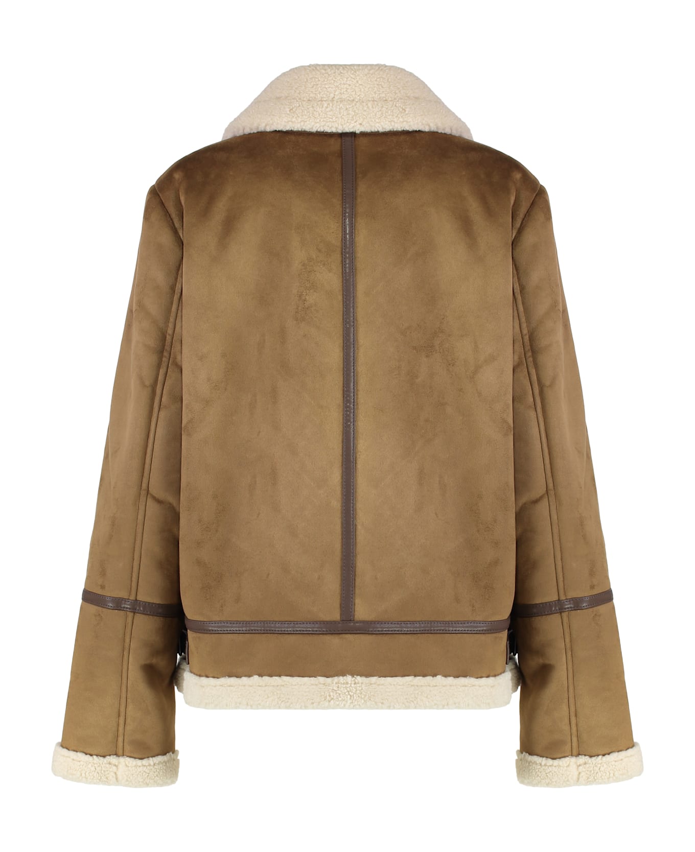 Ralph Lauren Coat In Sheepskin - Beige
