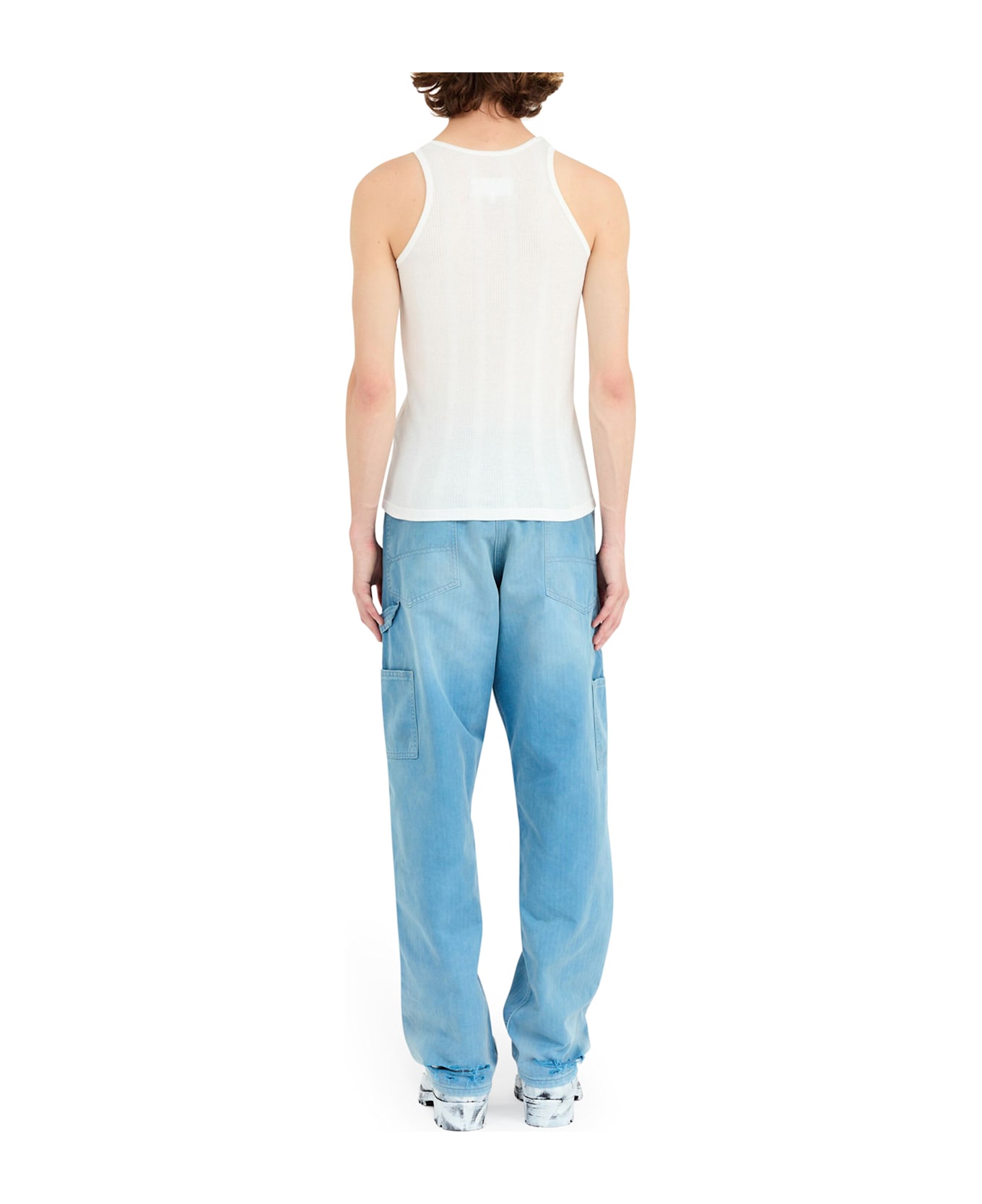 Maison Margiela Ribbed Top - White