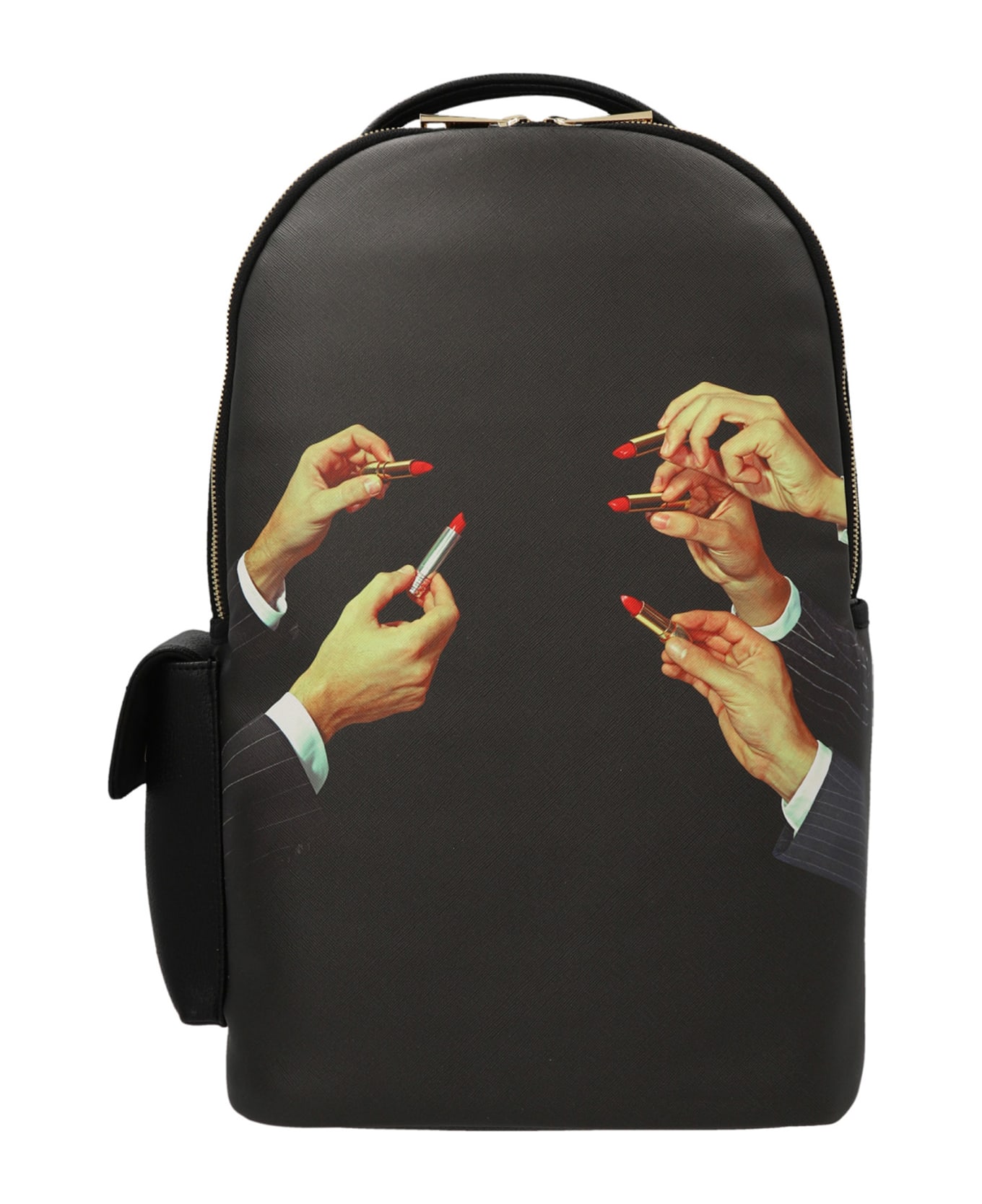 Seletti 'regimeenta Shit' Seenta X Toiletpaper Backpack - Black  