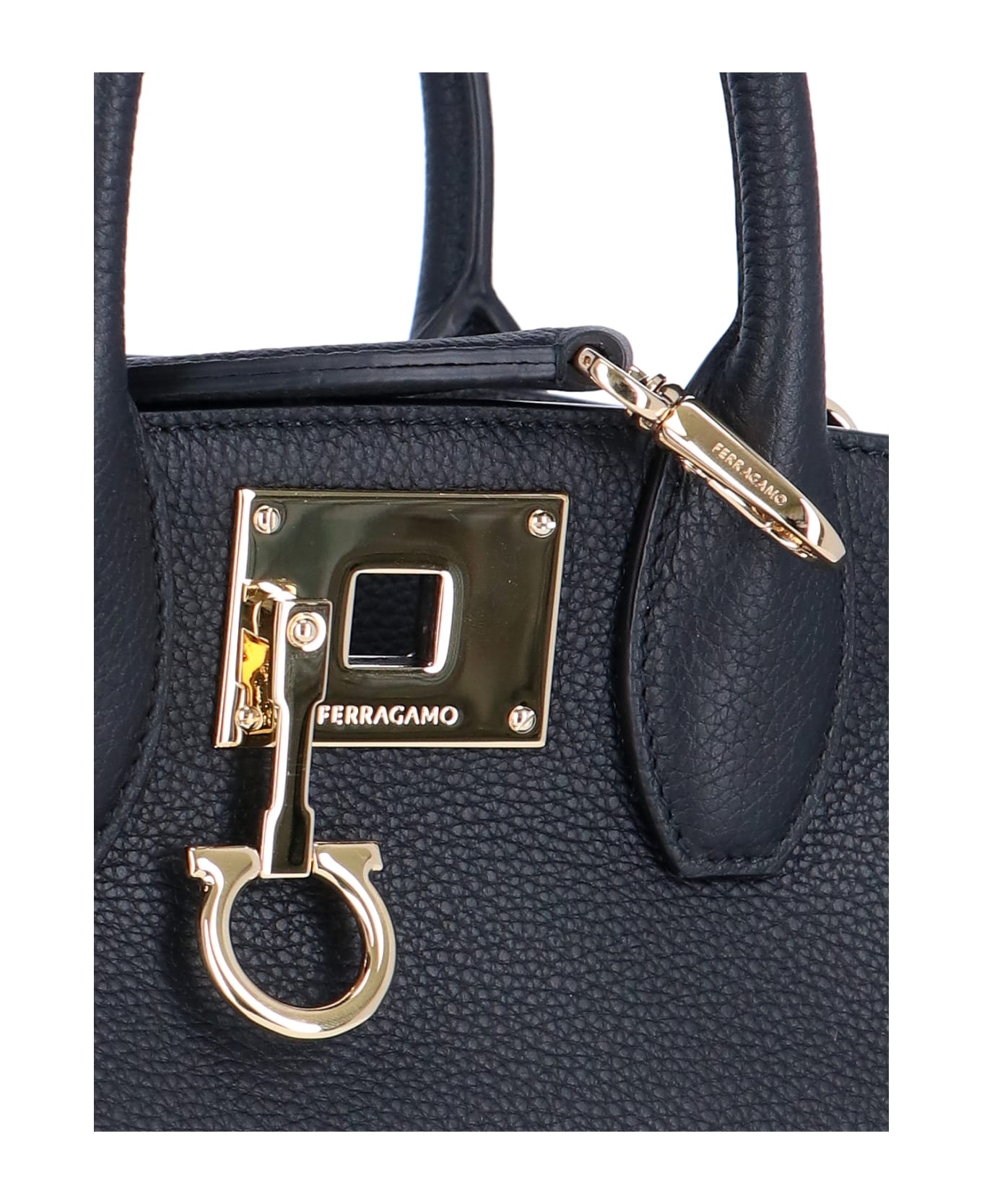 Ferragamo "studio Soft" Midi Handbag - Black  