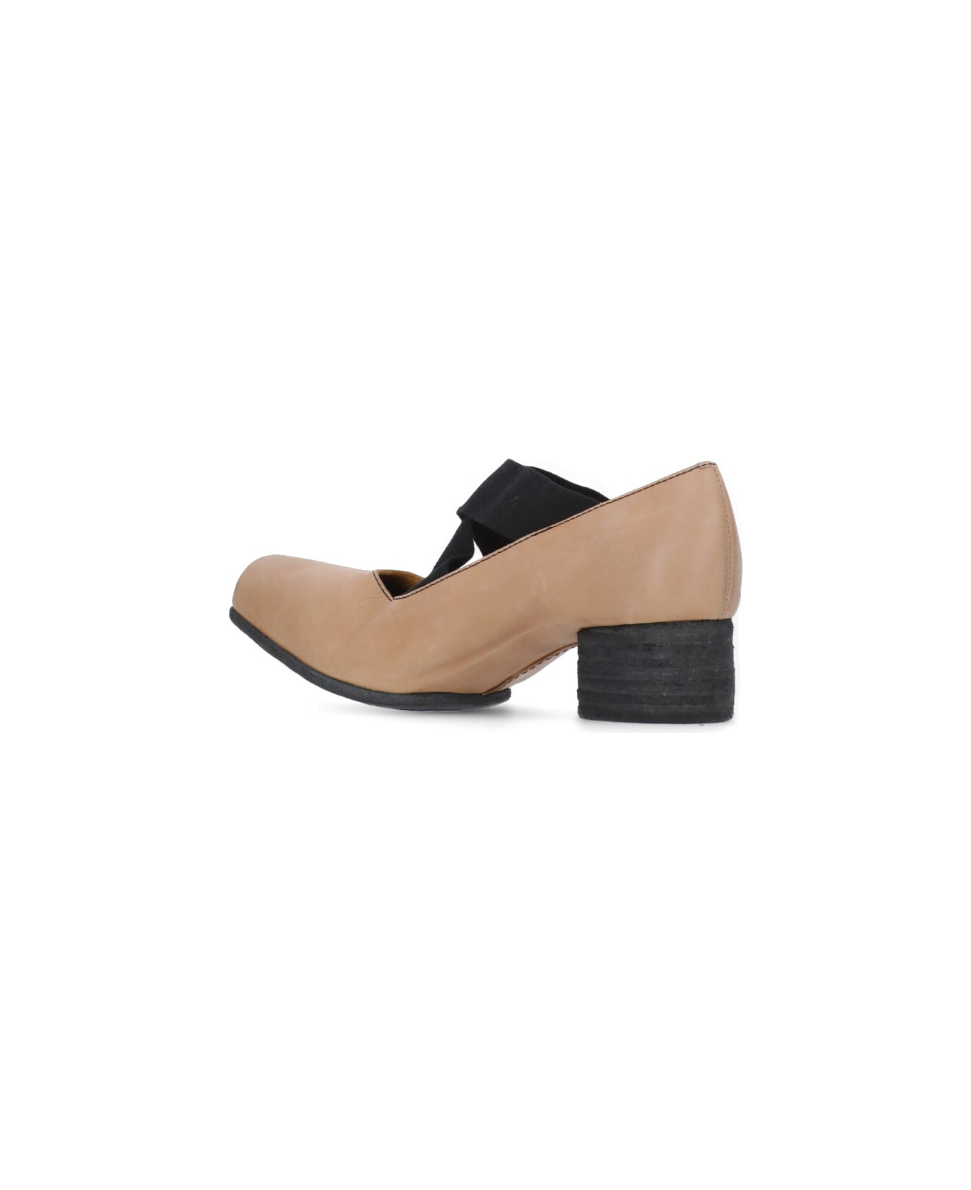Uma Wang Leather Heeled Ballet Shoes - Pink