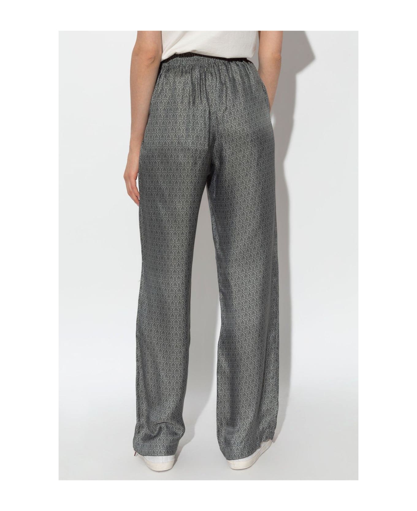 Golden Goose Patterned Loose-fit Trousers - Grey