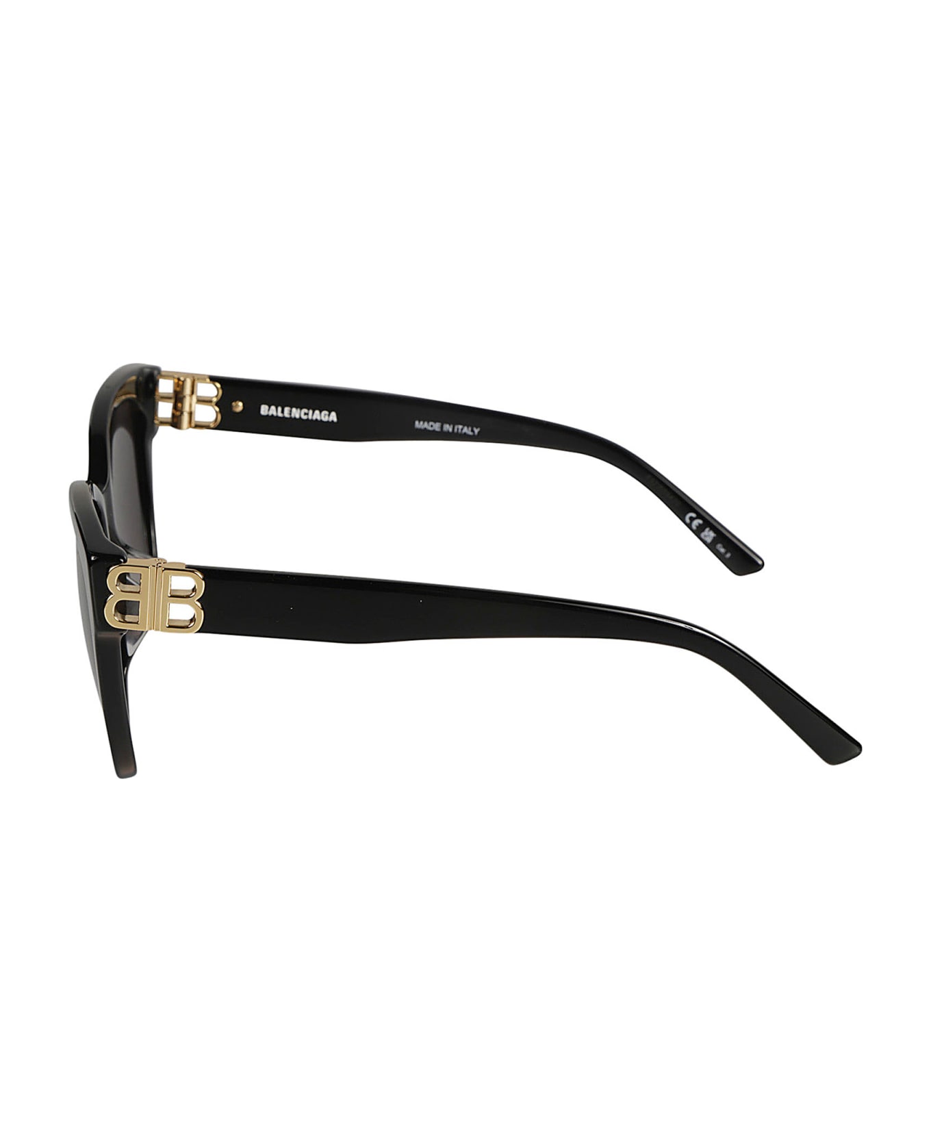 Balenciaga Eyewear Bb0102sa Sunglasses - 001 BLACK GOLD GREY サングラス