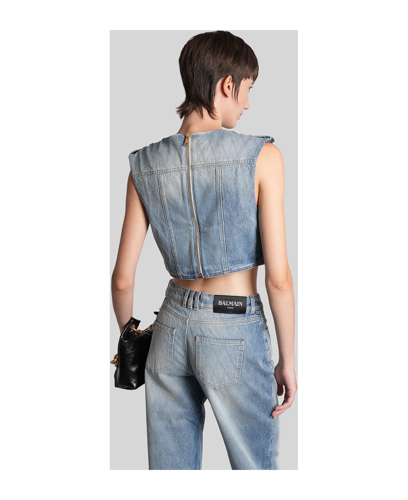 Balmain Topwear In Blue Cotton - blue