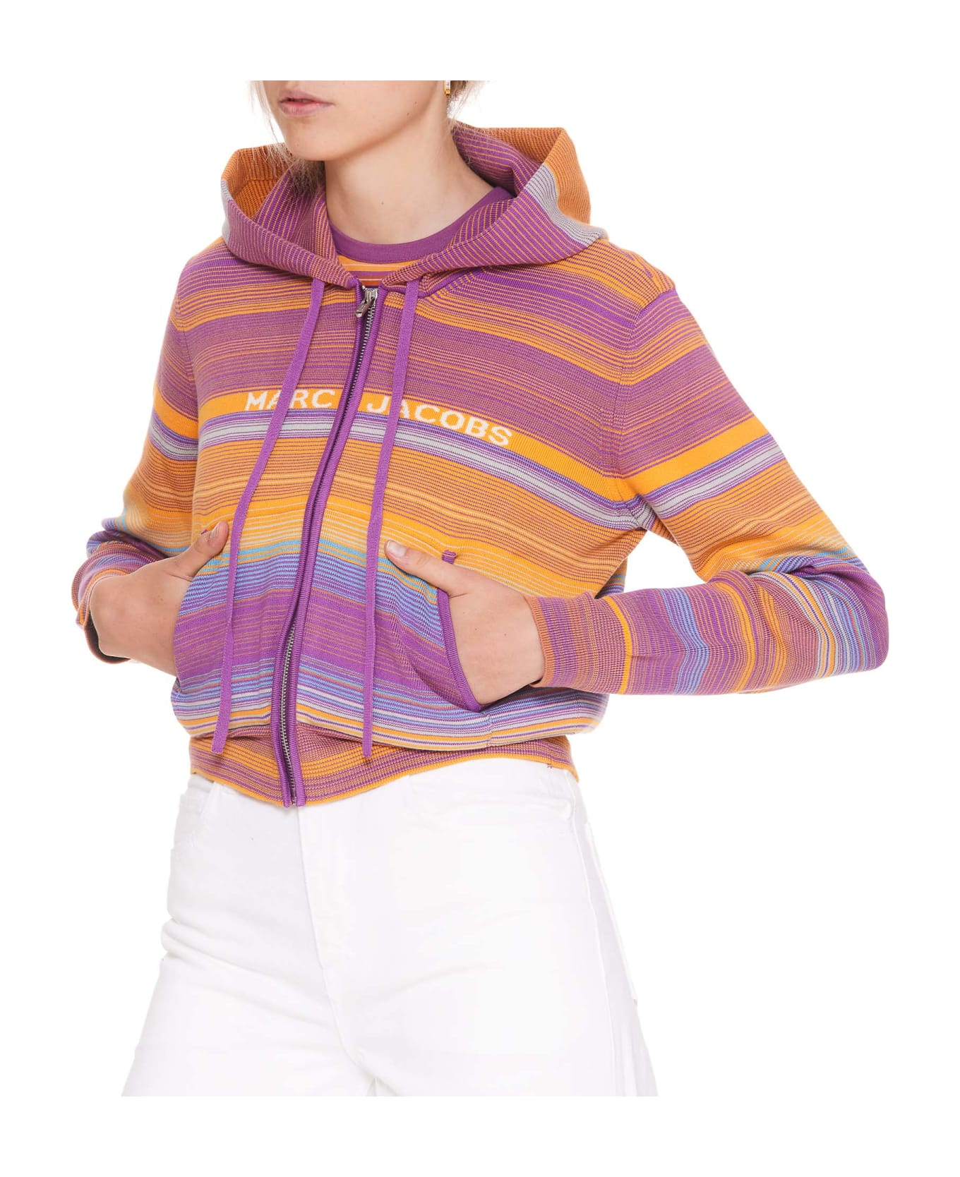 Marc Jacobs The Cropped Zip Hoodie - MULTICOLOR ジャケット