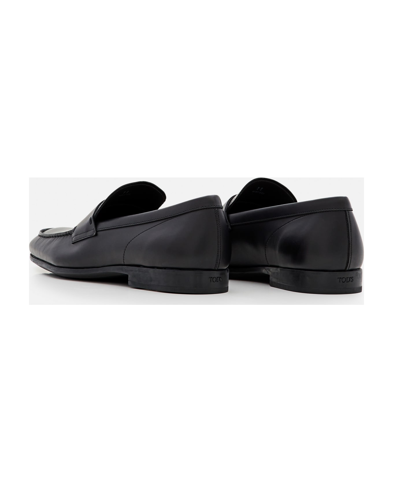Tod's Leather Loafers - Black