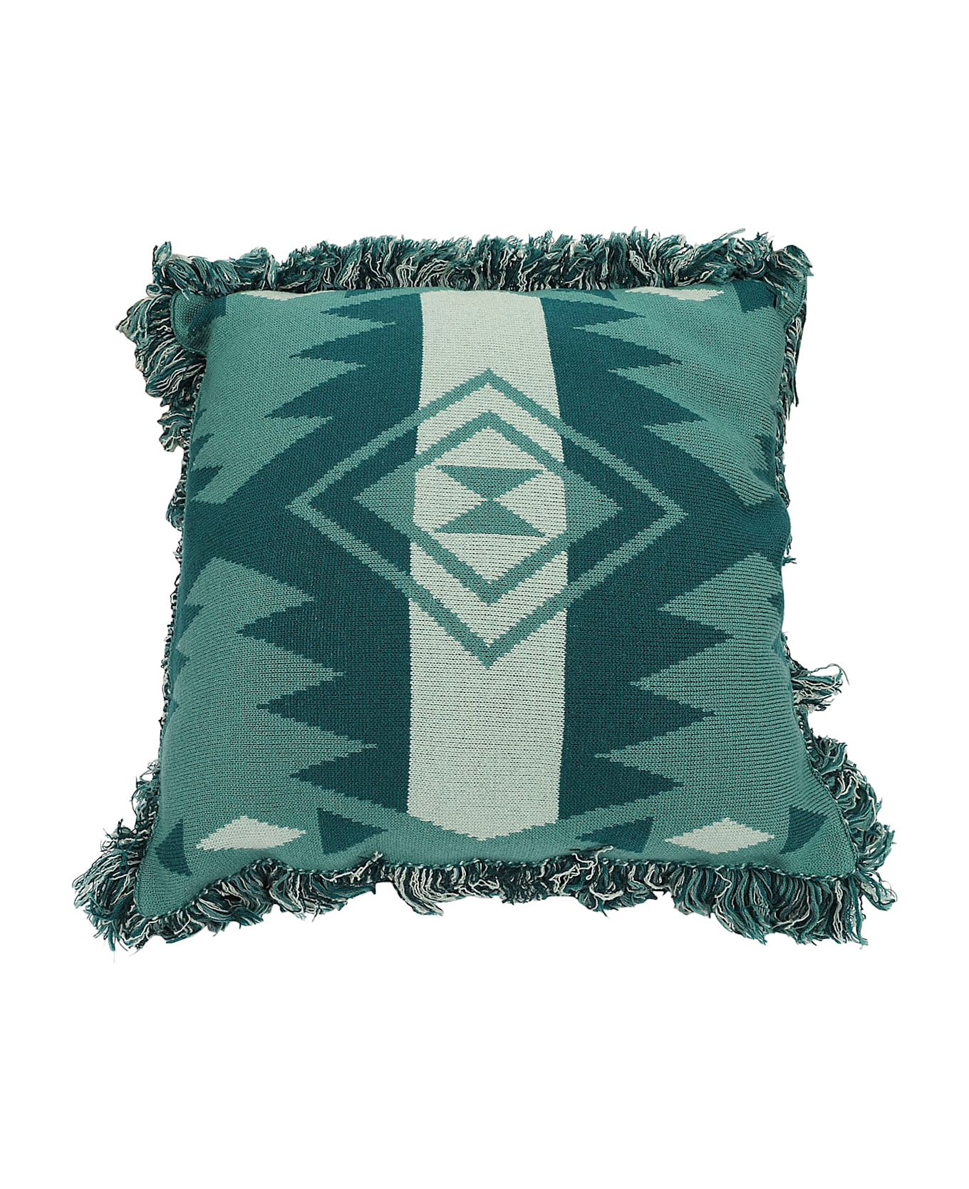 Alanui Icon Jacquard Pillow - H Green Aniseed