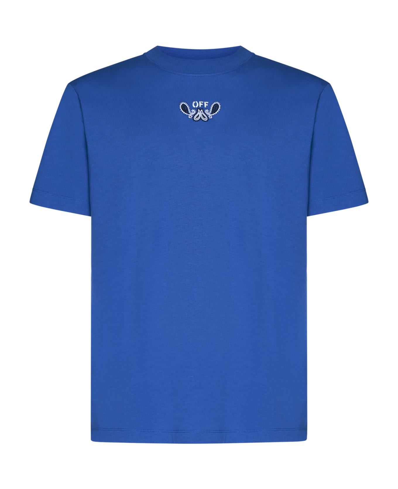 Off-White Off White Logo Printed Crewneck T-shirt - Nautical blue