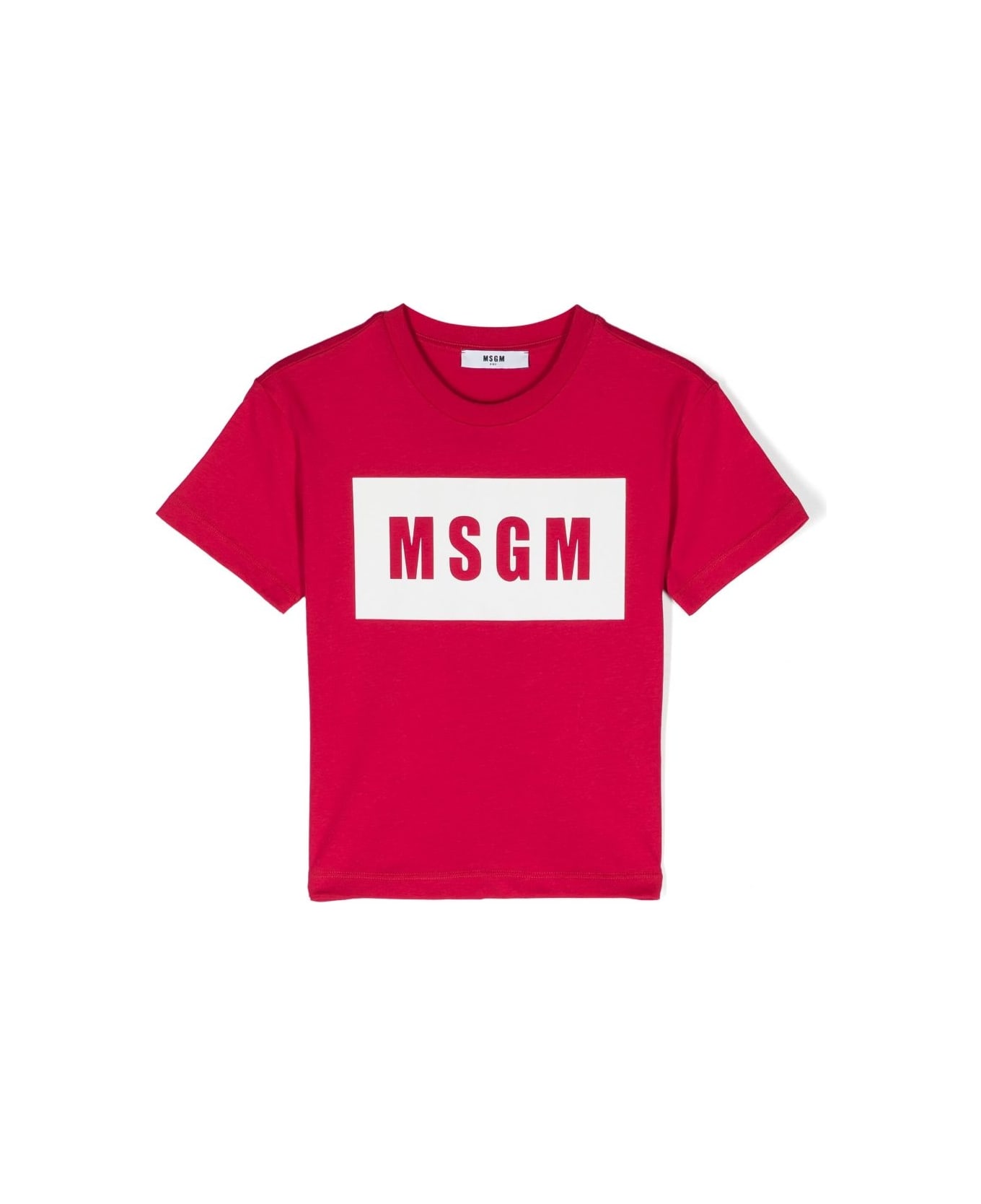 MSGM Logo T-shirt - Fucsia Tシャツ＆ポロシャツ