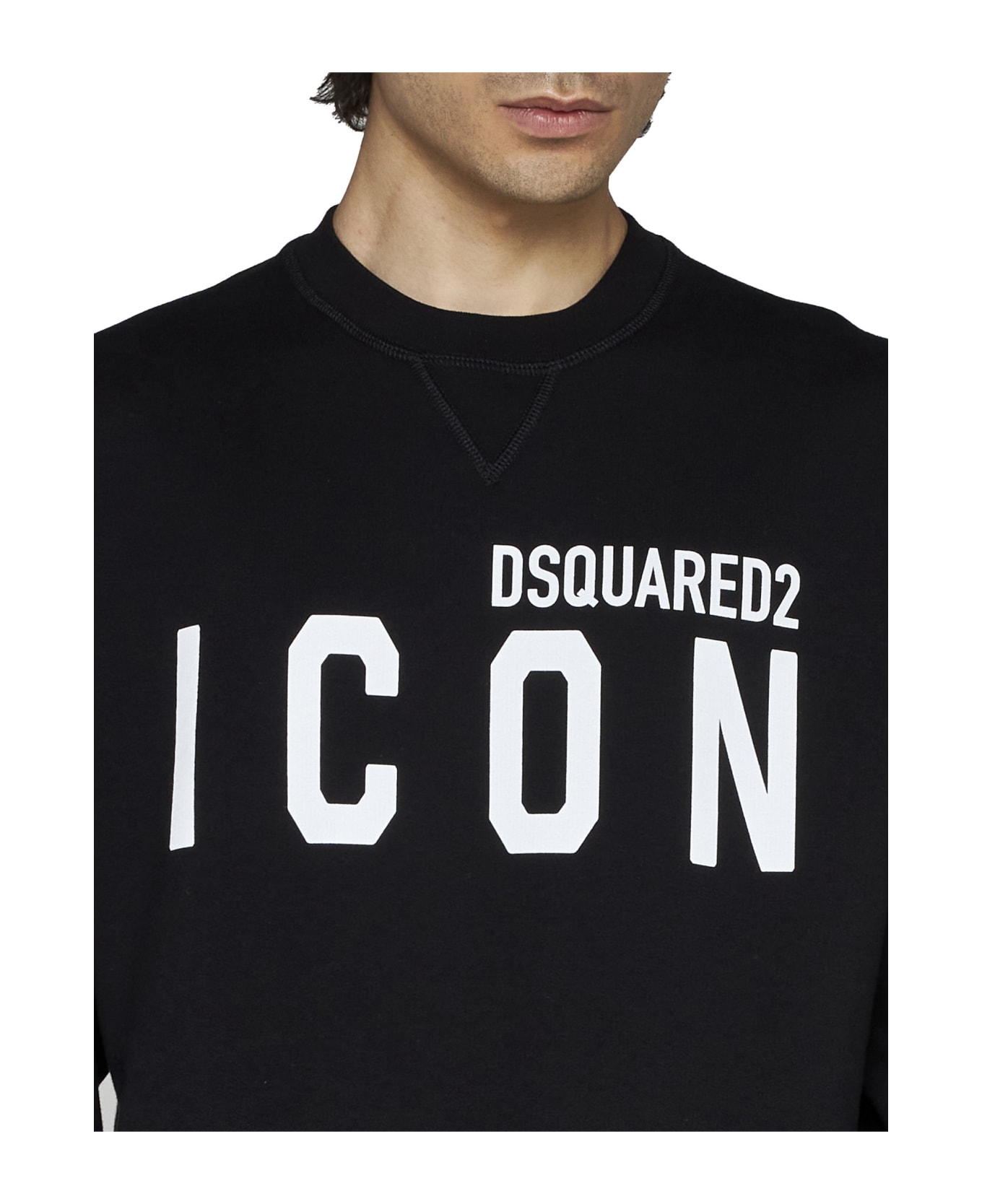 Dsquared2 Icon Crew-neck Sweatshirt - Black/white