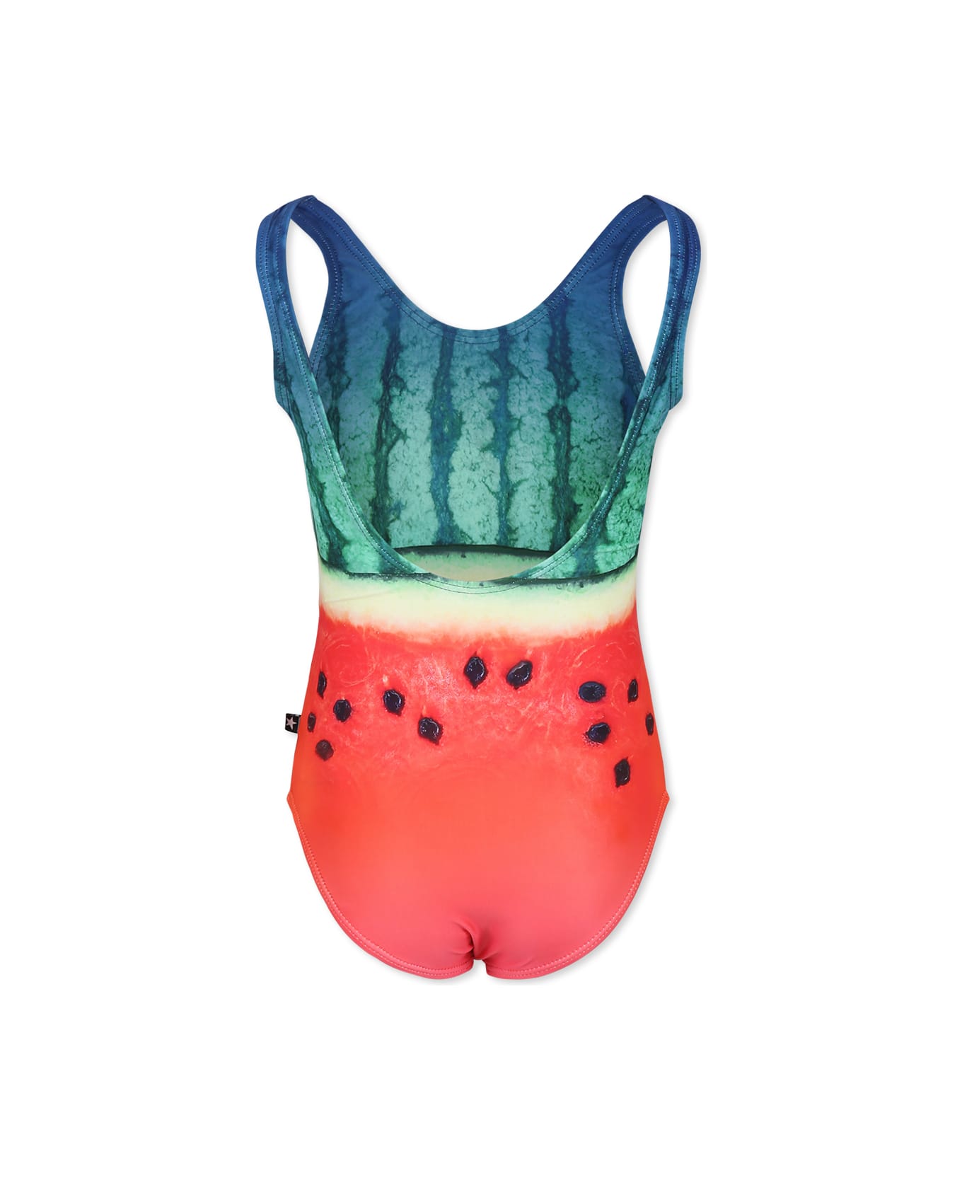 Molo Multicolor Swimsuit For Girl With Watermelon Print - Multicolor