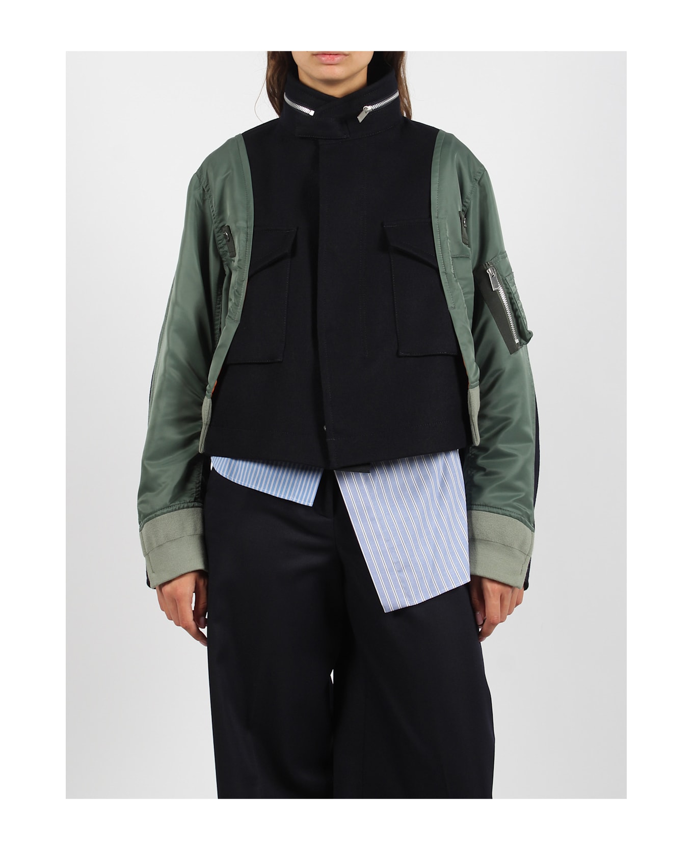 Sacai Boxy Jacket - Black